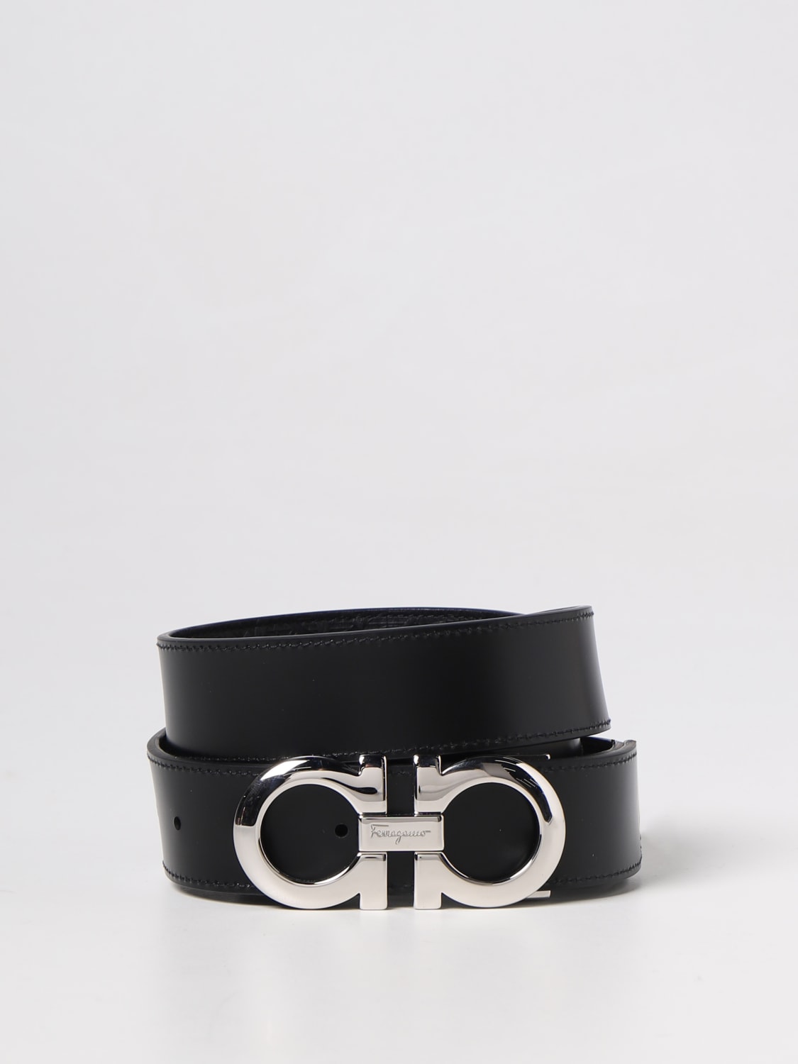 FERRAGAMO Belt men Black Ferragamo belt 675542 724127 online at GIGLIO.COM