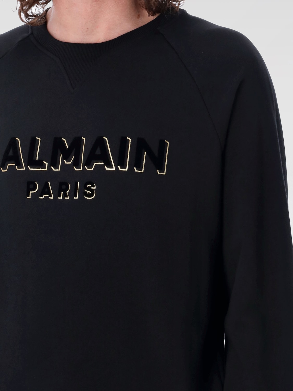 BALMAIN SWEATER: Sweater men Balmain, Black 1 - Img 3