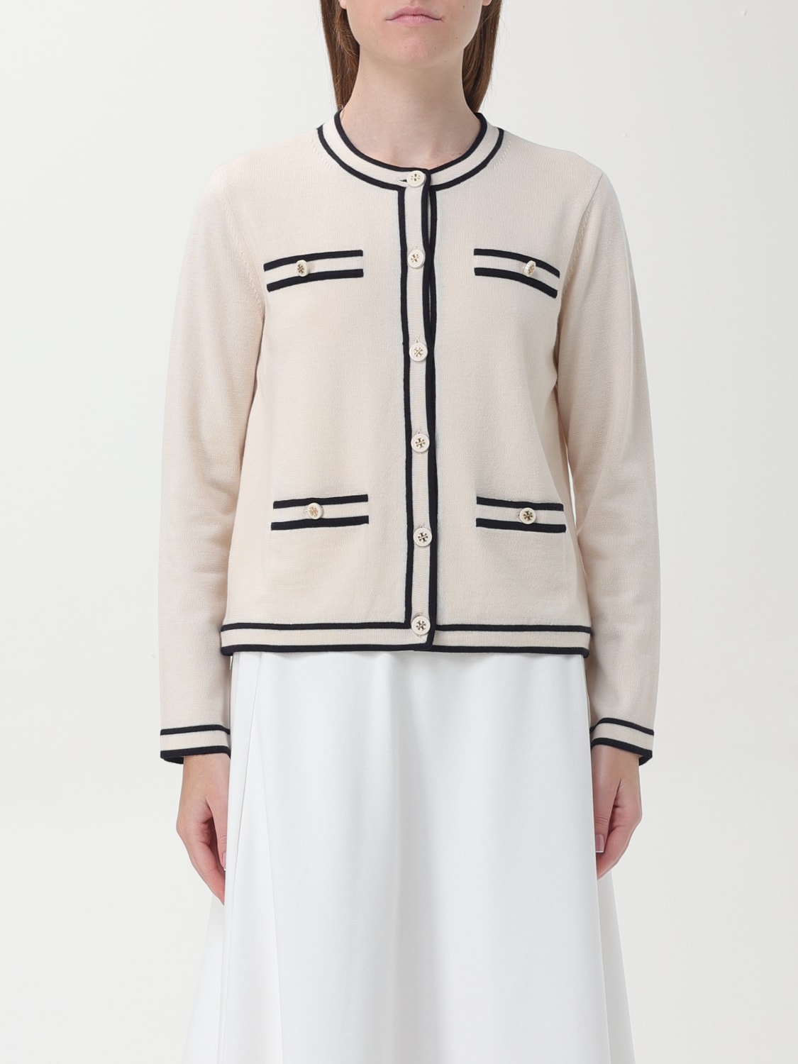 Giglio Cardigan a girocollo Tory Burch