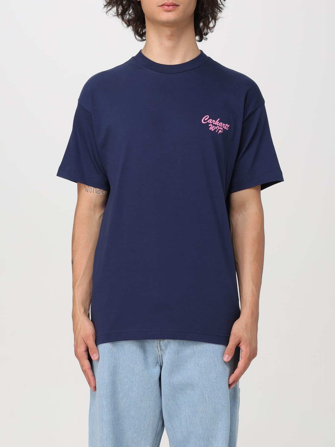 CARHARTT WIP T-SHIRT: T-shirt men Carhartt Wip, Blue - Img 1