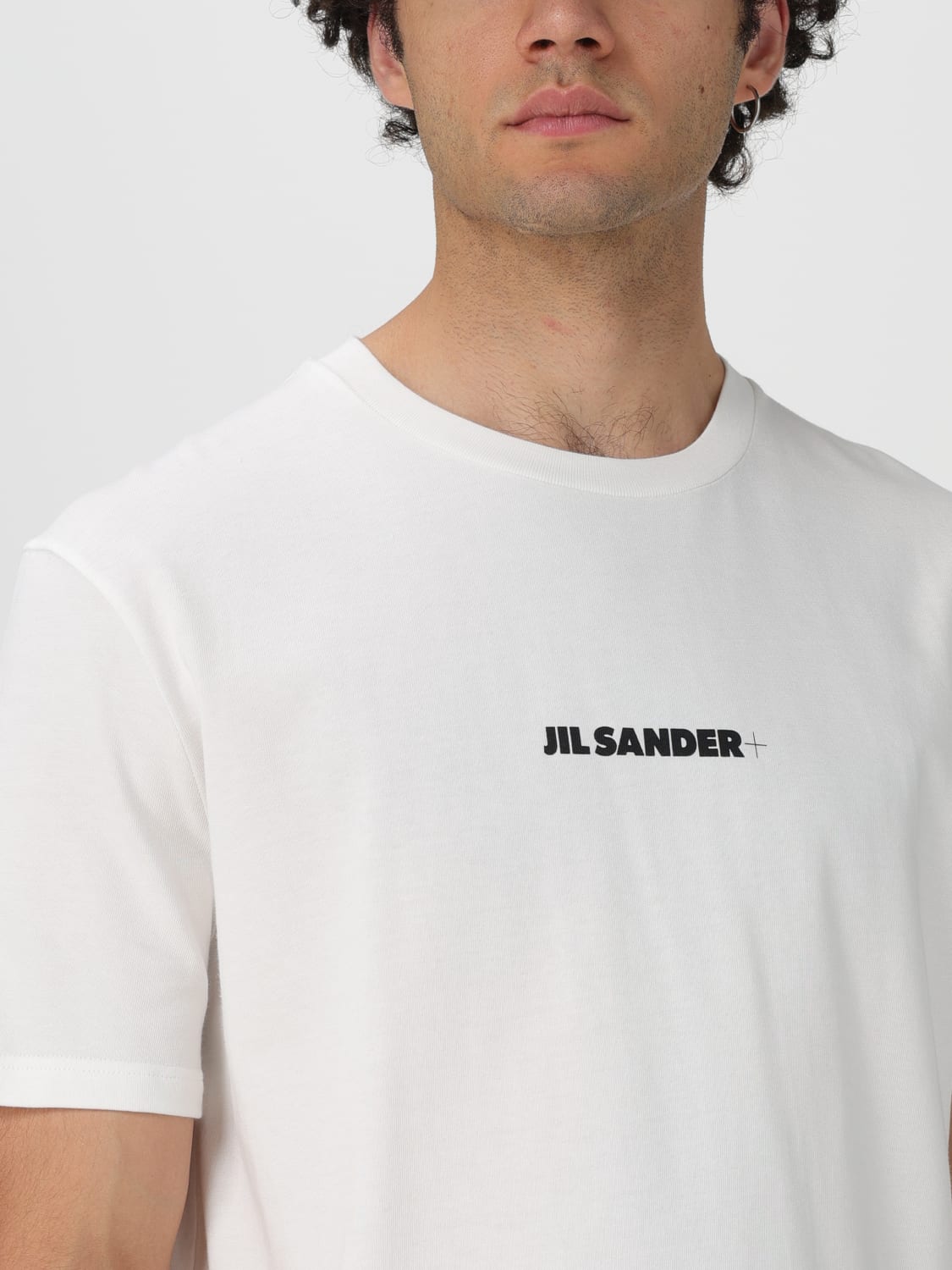 JIL SANDER T恤: T恤 男士 Jil Sander, 白色 - Img 5