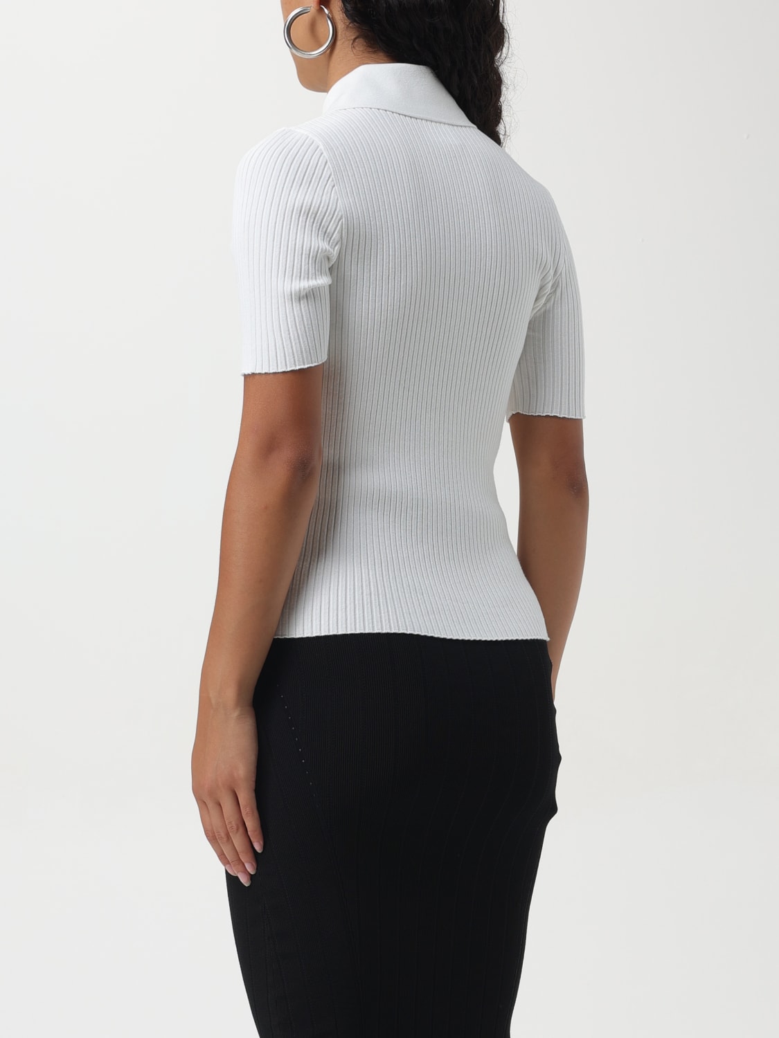 COURRÈGES POLO SHIRT: Polo shirt woman CourrÈges, White - Img 3