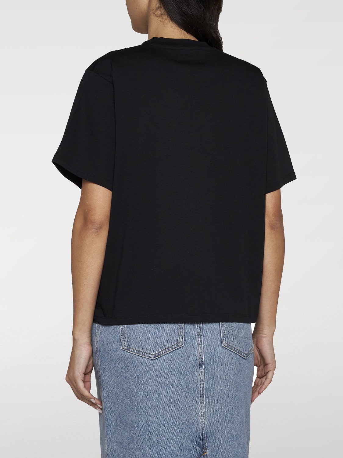 LOU LOU STUDIO T-SHIRTS: T-shirt Lou Lou Studio in cotone , Nero - Img 2