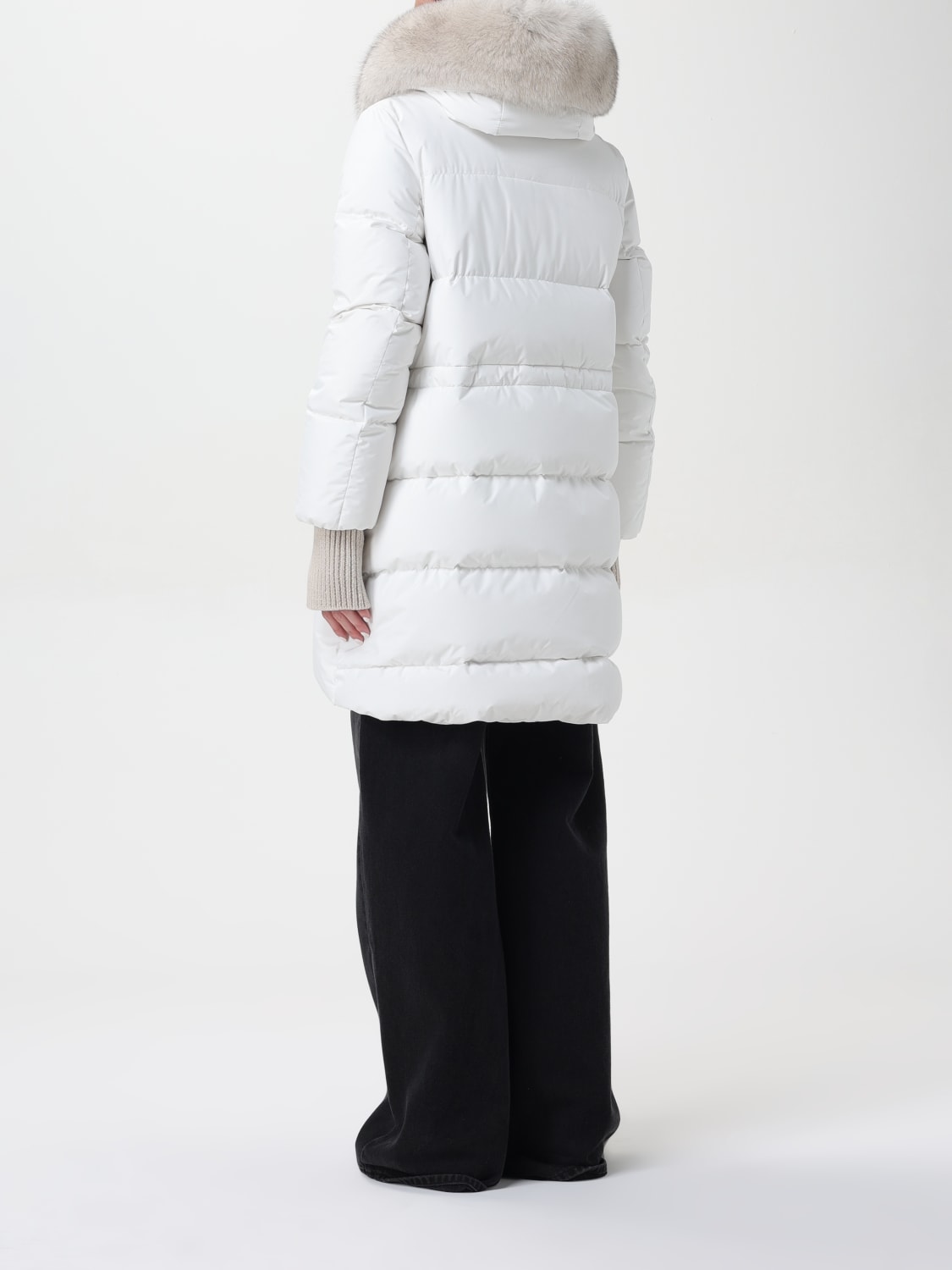 アウターその他 MOORER Women Outer MODGI300008STPU0111 WHITE Moorer Outlet: Jacket woman - White | Moorer jacket