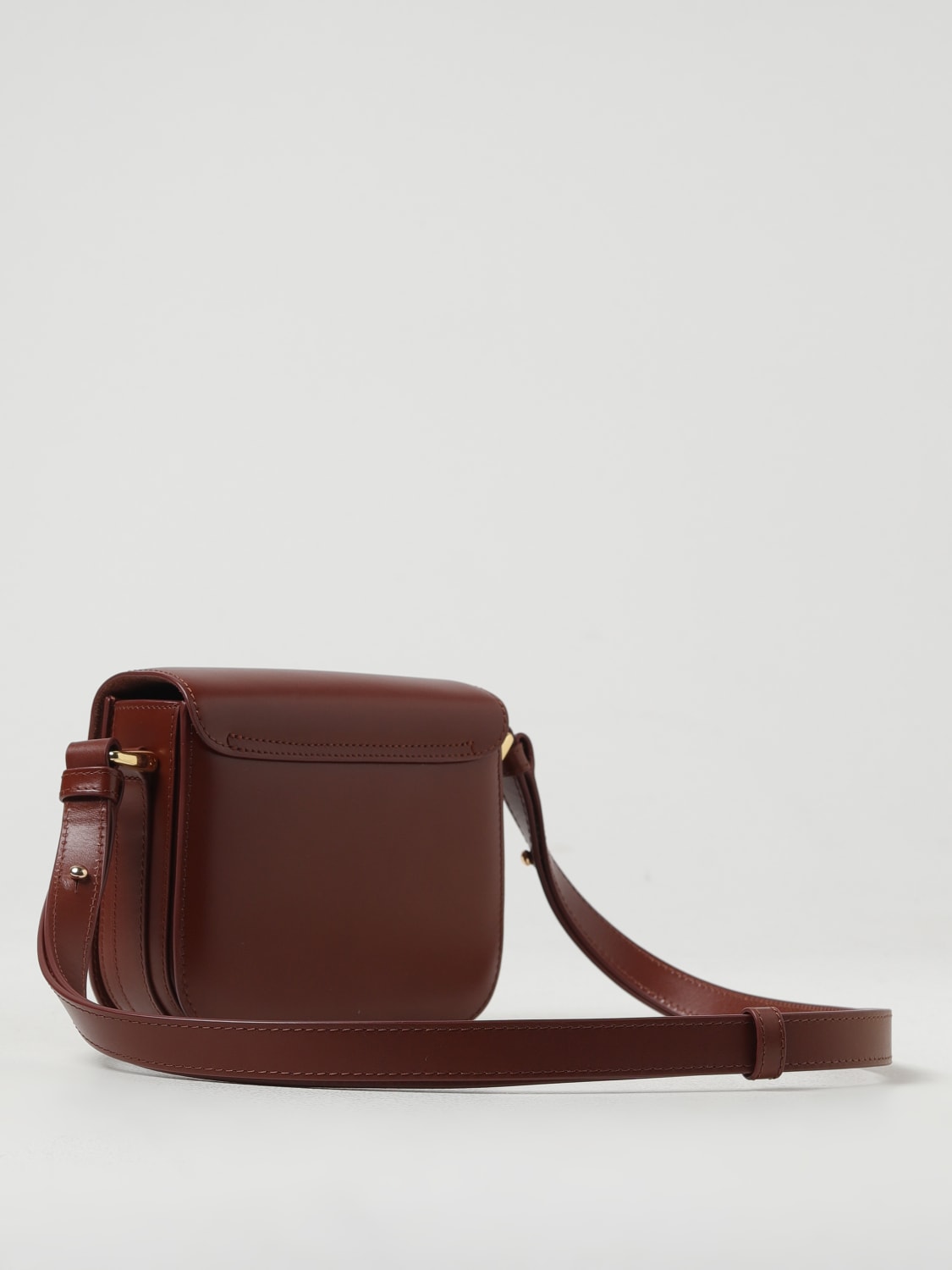 A.P.C. BORSA MINI: Borsa Grace A.P.C. in pelle , Marrone - Img 2