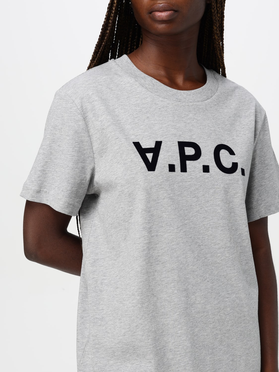 A.P.C. T-SHIRT: T-shirt woman A.P.C., Grey - Img 3