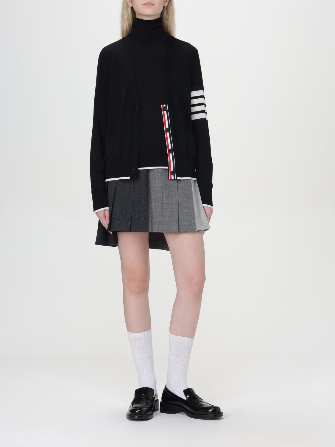 THOM BROWNE CARDIGAN: Sweater woman Thom Browne, Black - Img 2