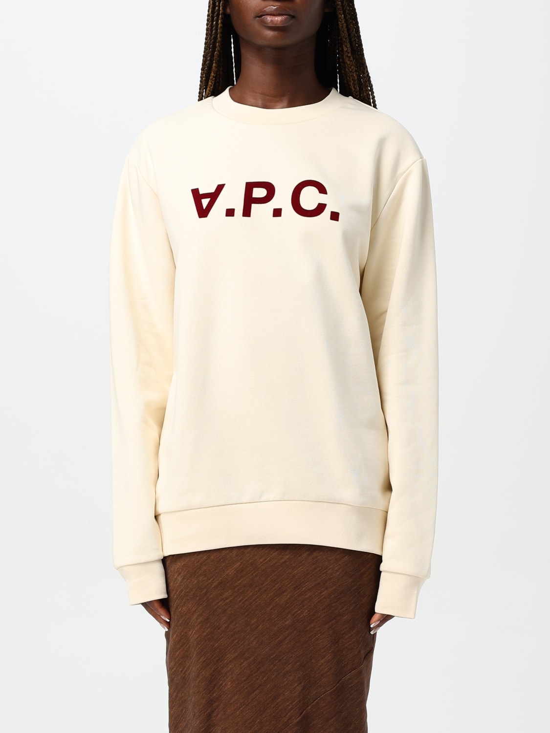 A.P.C. SWEATSHIRT: Sweatshirt damen A.P.C., Weiß - Img 1