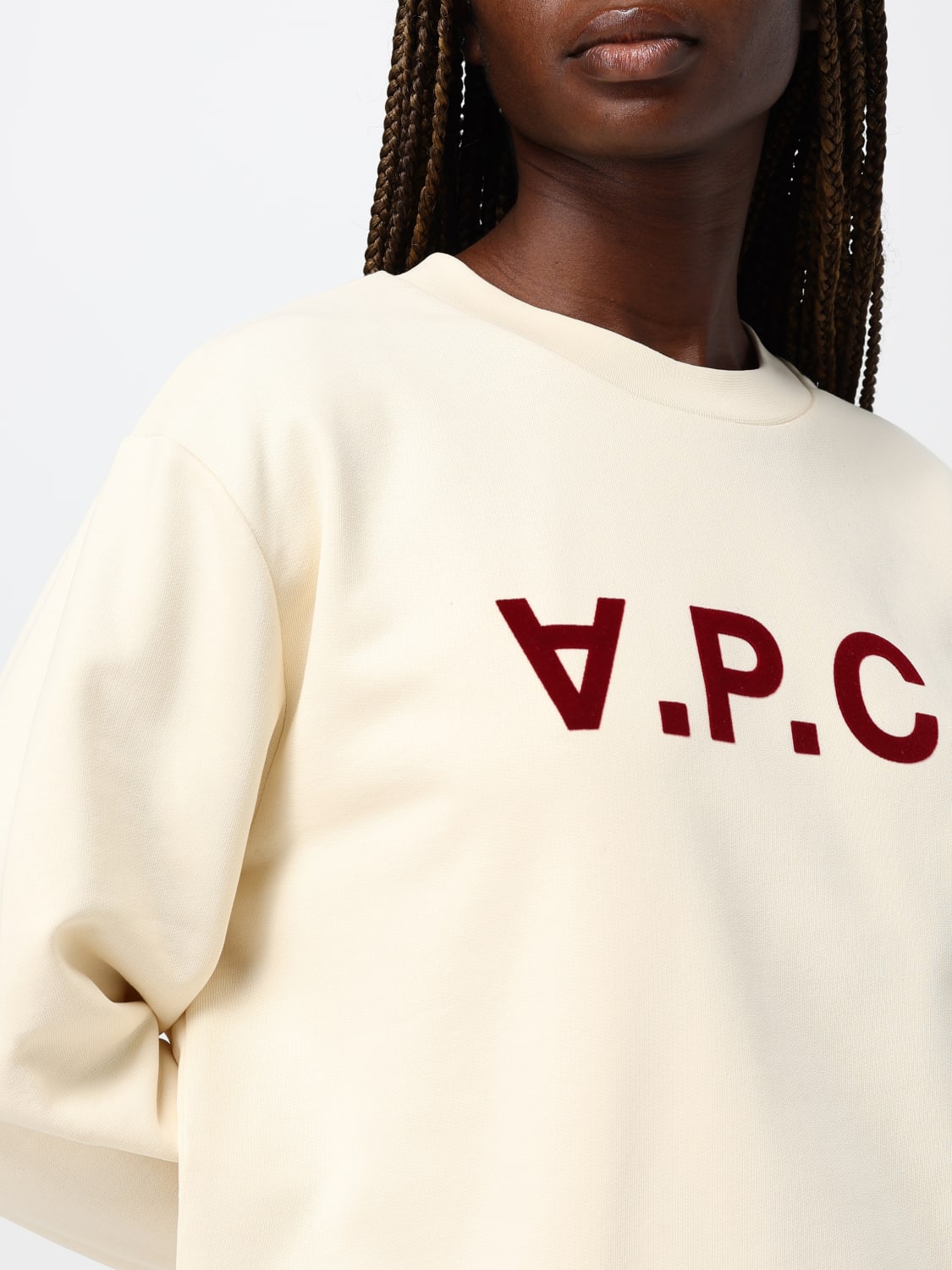 A.P.C. SWEATSHIRT: Sweatshirt damen A.P.C., Weiß - Img 3