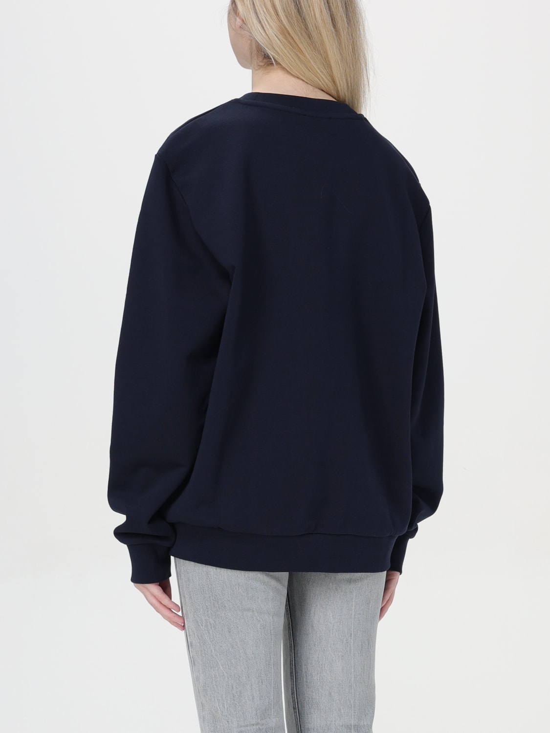 A.P.C. FELPA: Felpa di cotone con logo A.P.C., Blue Navy - Img 2