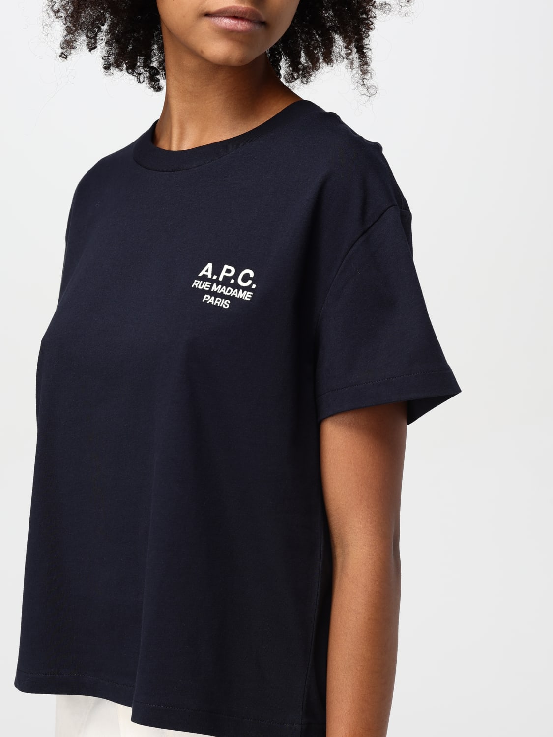 A.P.C. T-SHIRT: T-shirt woman A.P.C., Blue - Img 3