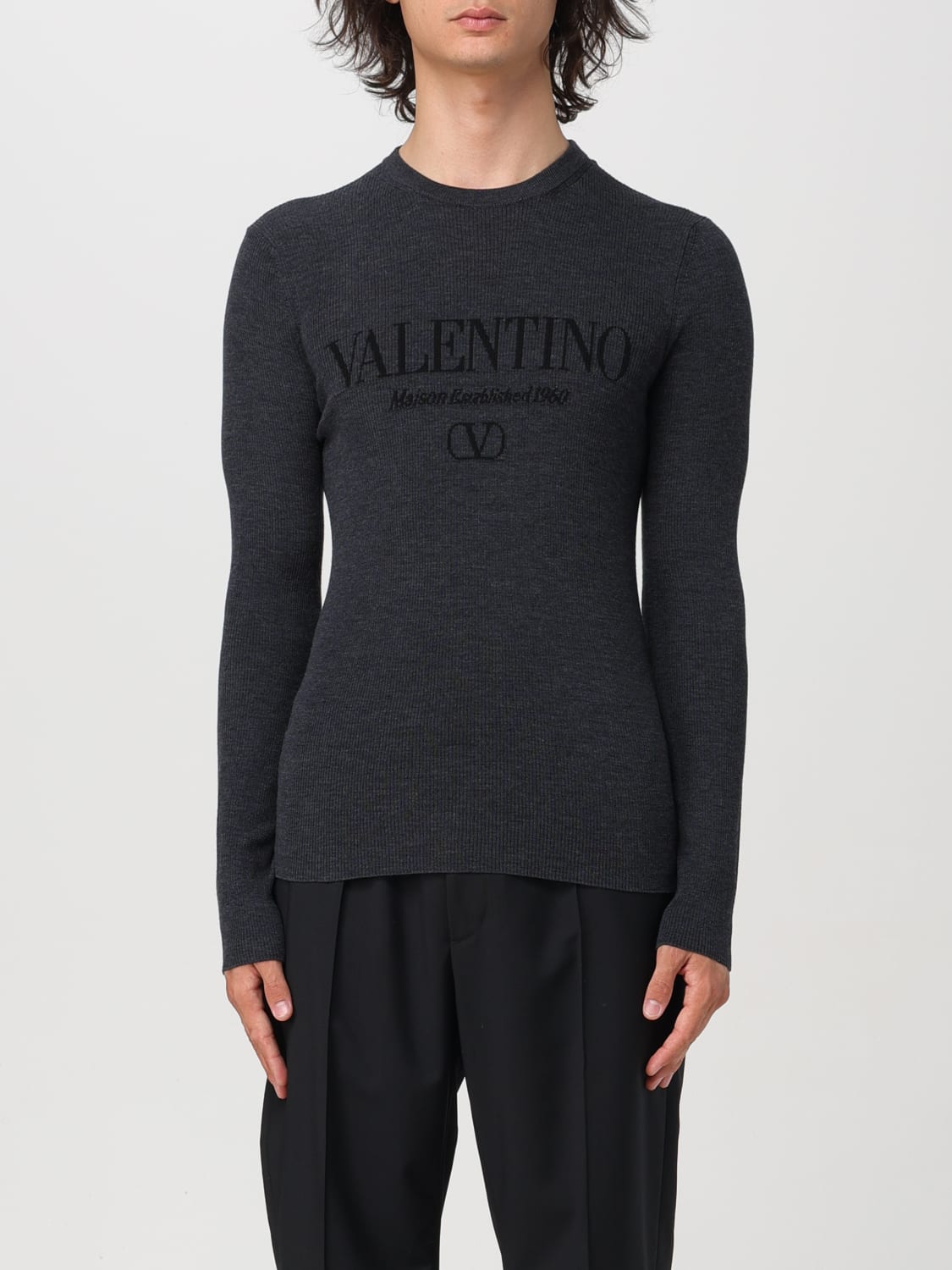 VALENTINO SWEATER: Sweater men Valentino, Grey - Img 1