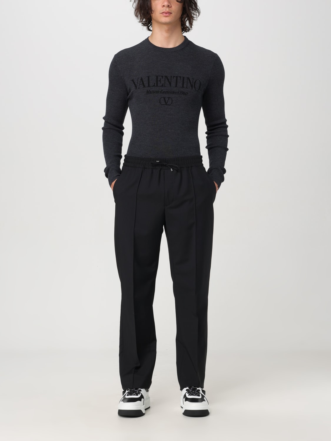 VALENTINO SWEATER: Sweater men Valentino, Grey - Img 2