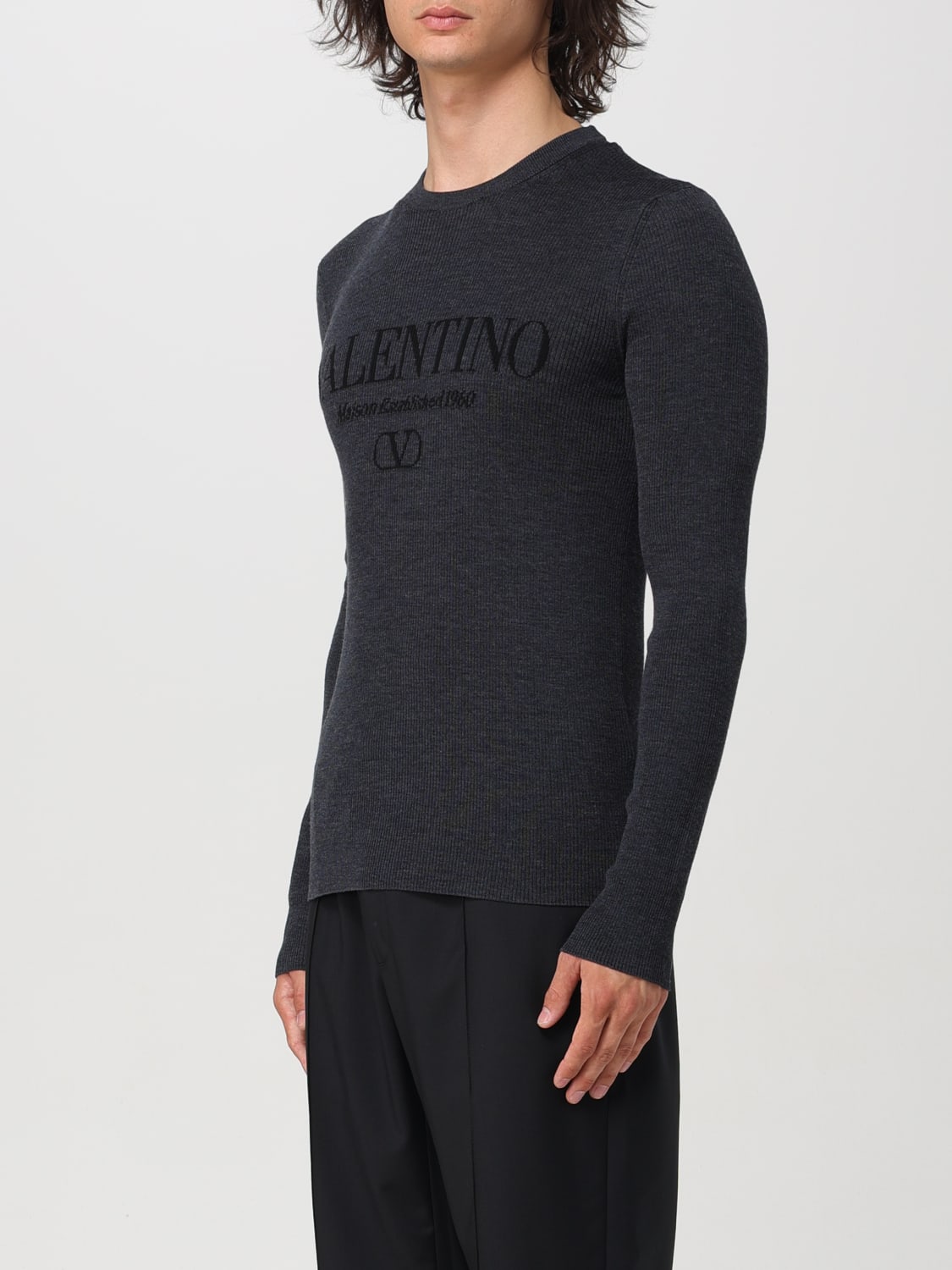 VALENTINO SWEATER: Sweater men Valentino, Grey - Img 4