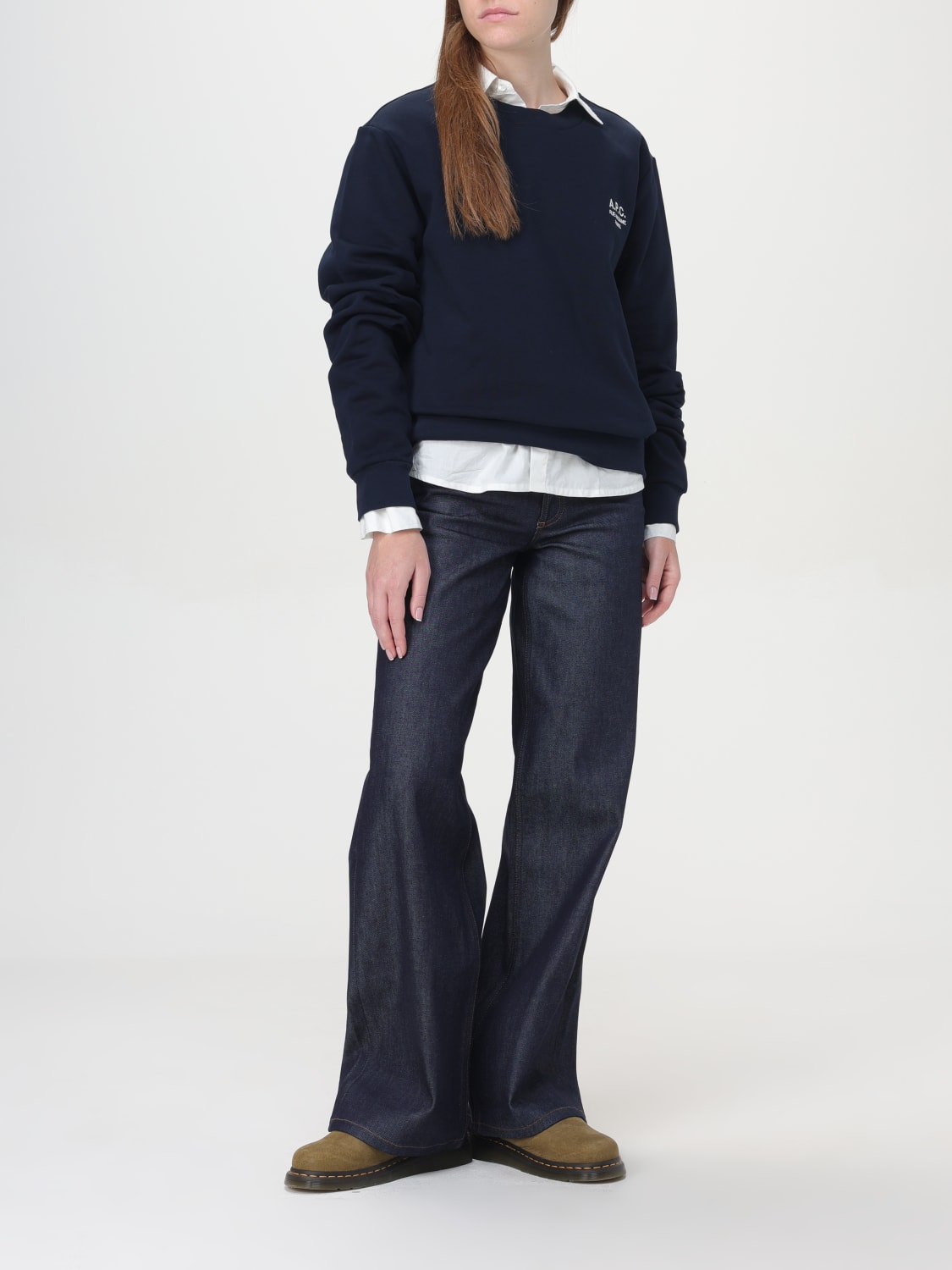 A.P.C. SWEATSHIRT: Sweatshirt damen A.P.C., Blau - Img 2