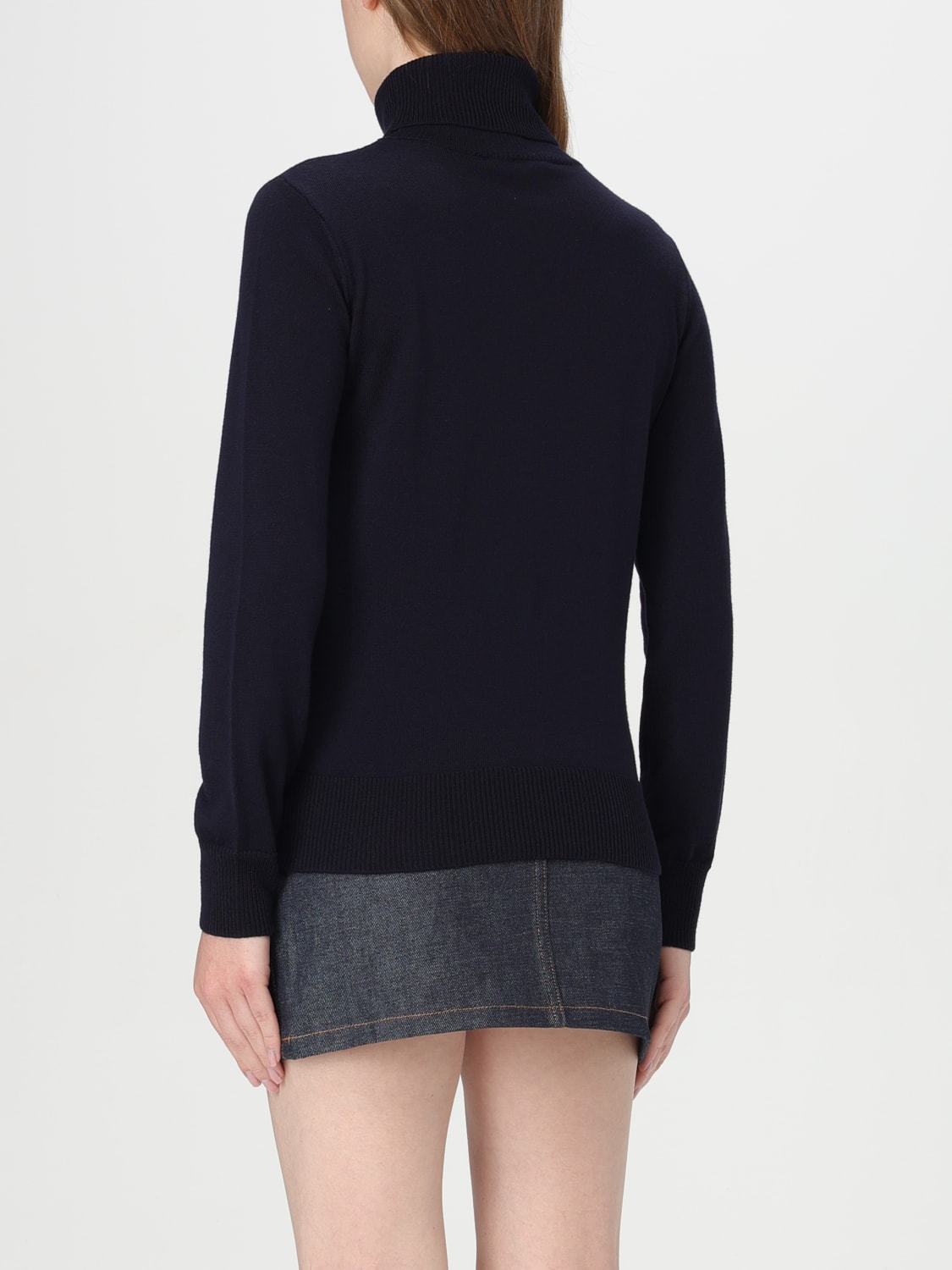 A.P.C. MAGLIA: Maglia a dolcevita basic A.P.C., Blue - Img 2