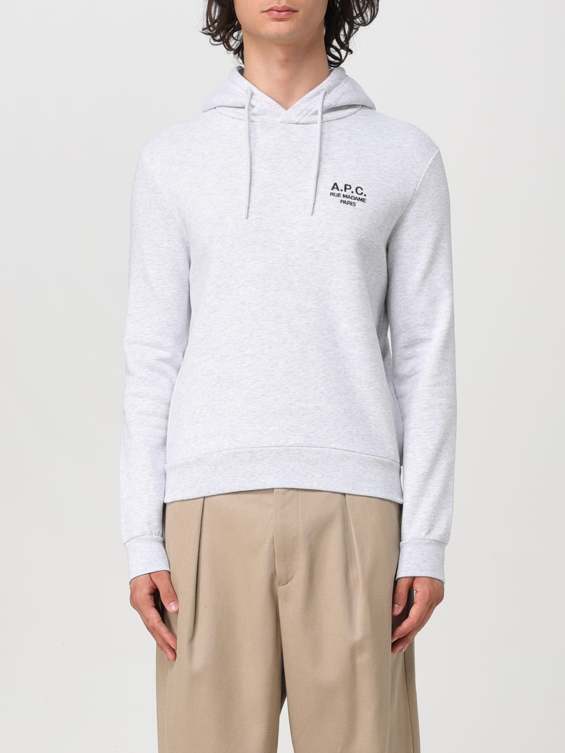 A.P.C. SWEATSHIRT: Sweatshirt men A.P.C., Grey - Img 1