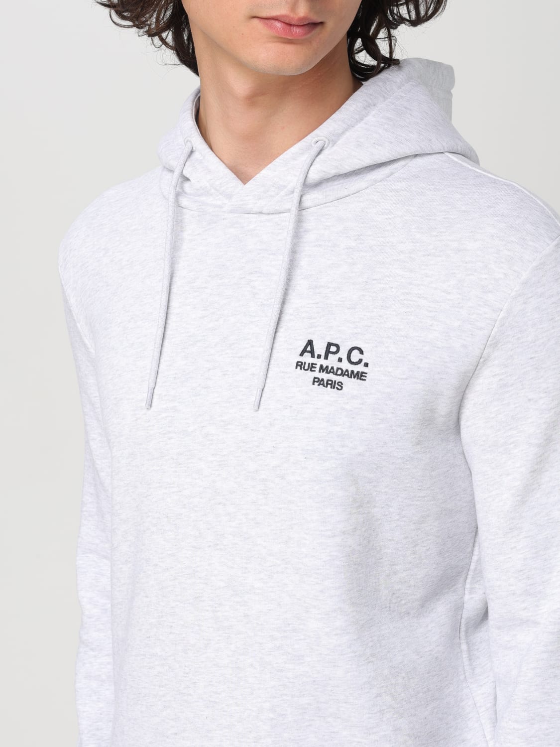 A.P.C. SWEATSHIRT: Sweatshirt men A.P.C., Grey - Img 4