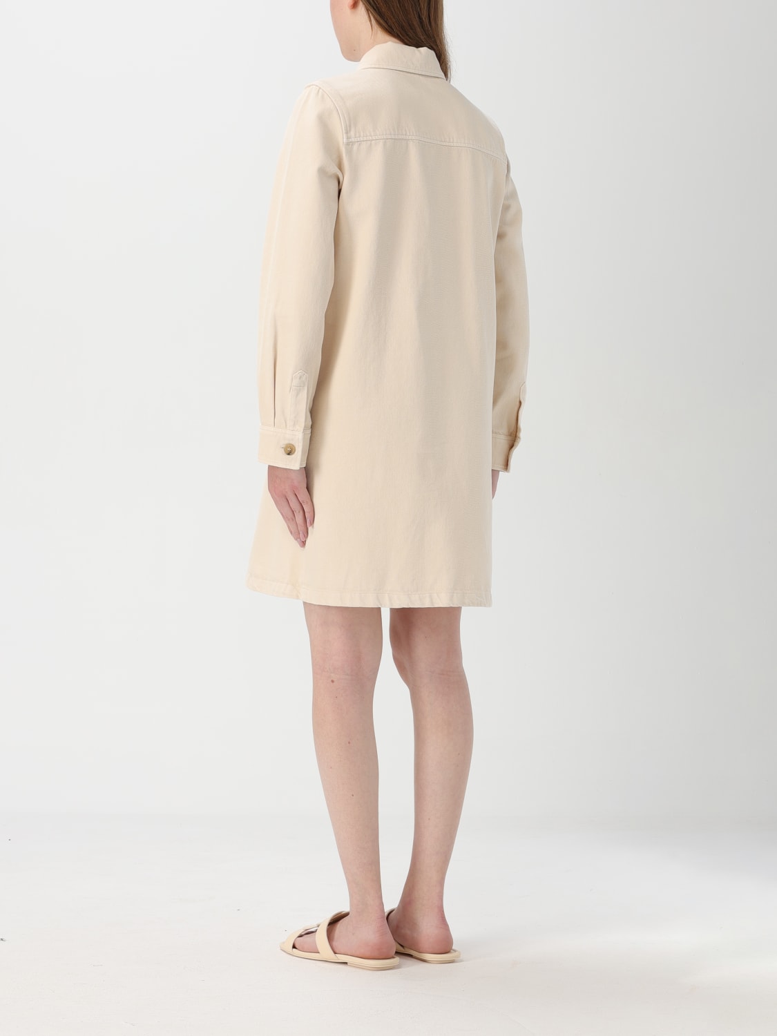 A.P.C. DRESS: Dress woman A.P.C., Beige - Img 2