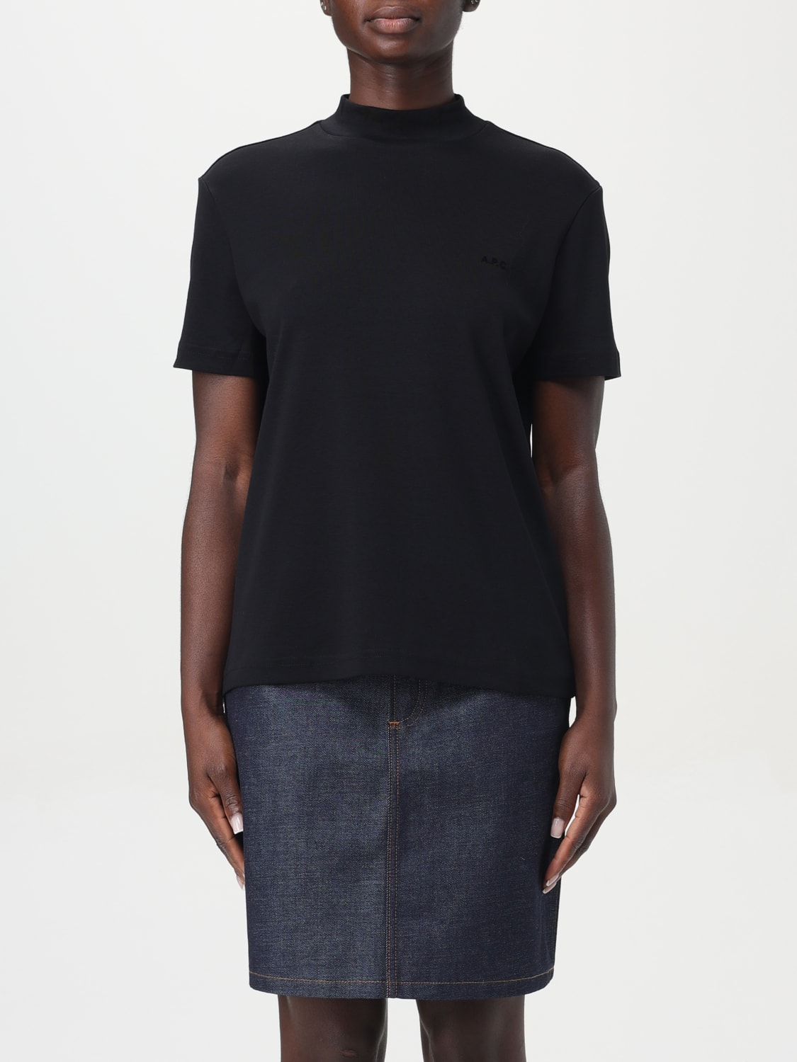 A.P.C. T-SHIRT: T-shirt woman A.P.C., Black - Img 1