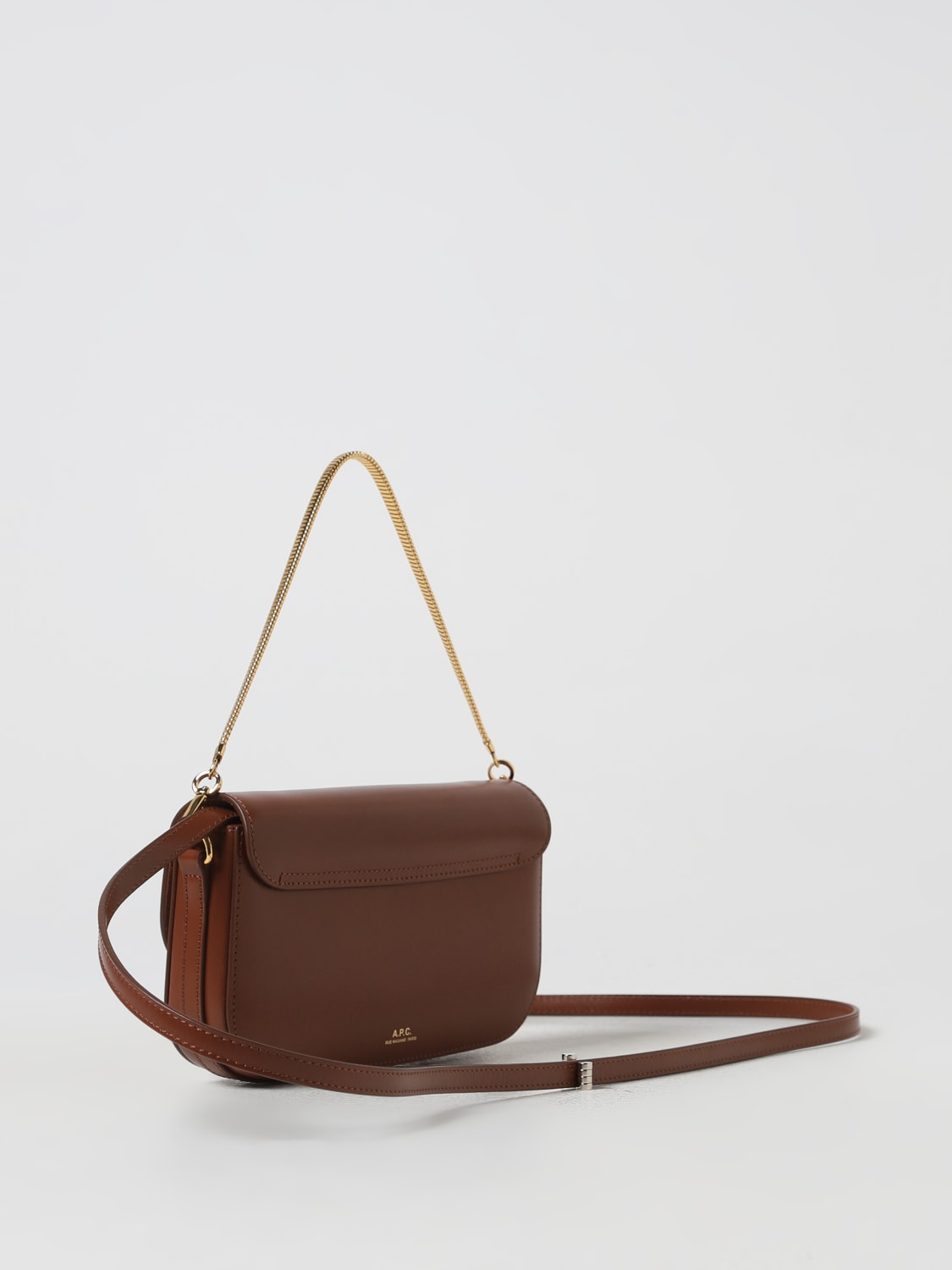 A.P.C. SHOULDER BAG: Shoulder bag woman A.P.C., Brown - Img 2