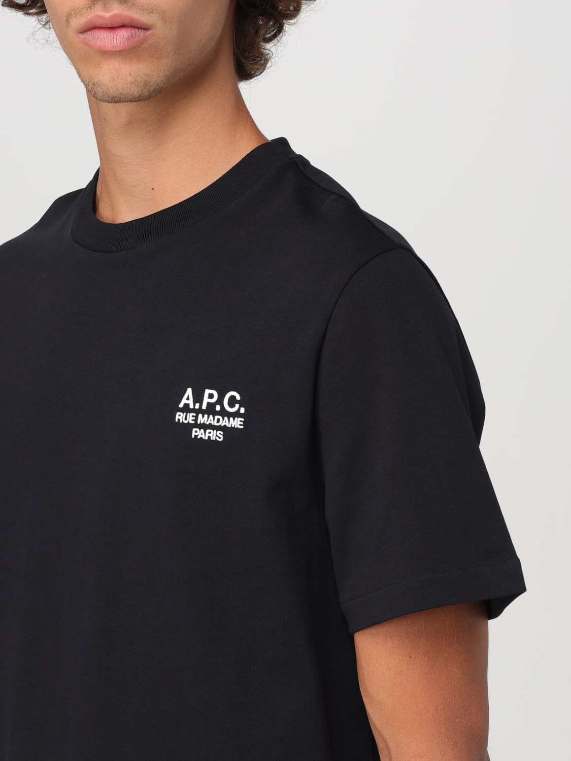 A.P.C. T-SHIRT: T-shirt men A.P.C., Black - Img 4