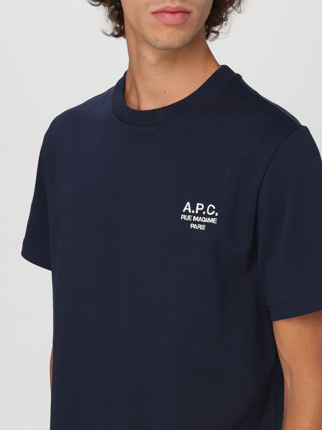 A.P.C. T-SHIRT: T-shirt men A.P.C., Blue - Img 4