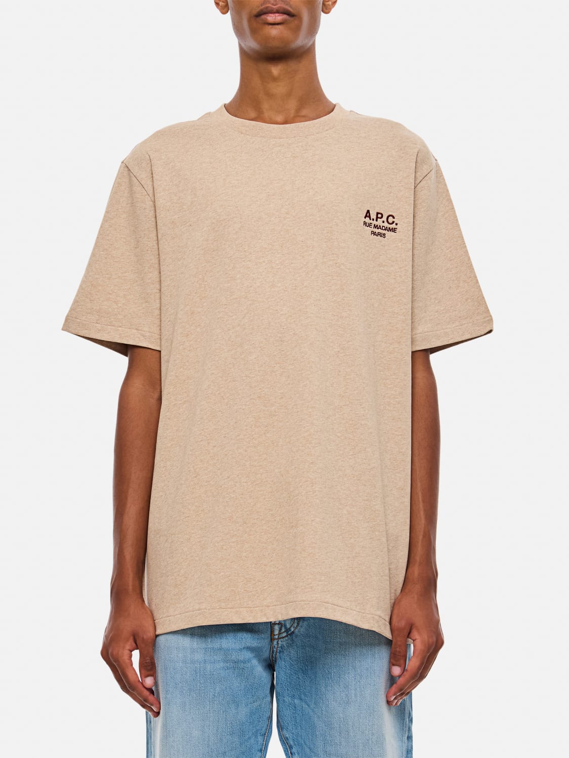 A.P.C. T-SHIRT: T-shirt men A.P.C., Ecru - Img 1
