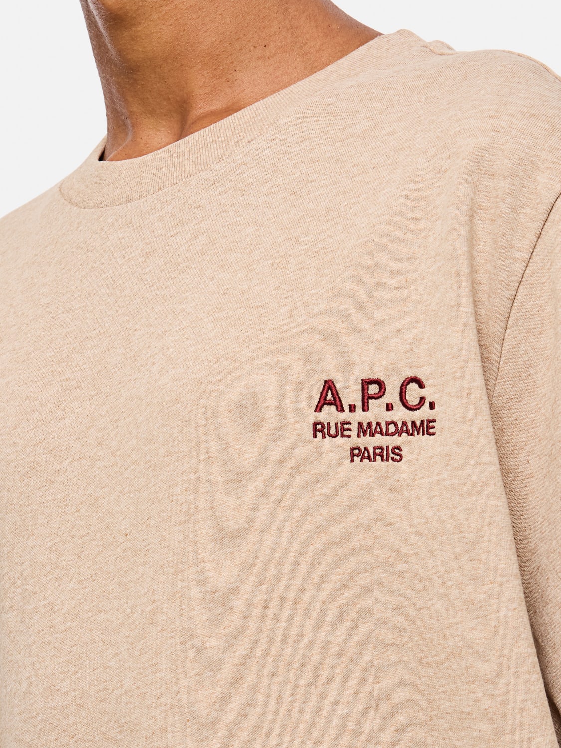 A.P.C. T-SHIRT: T-shirt men A.P.C., Ecru - Img 4