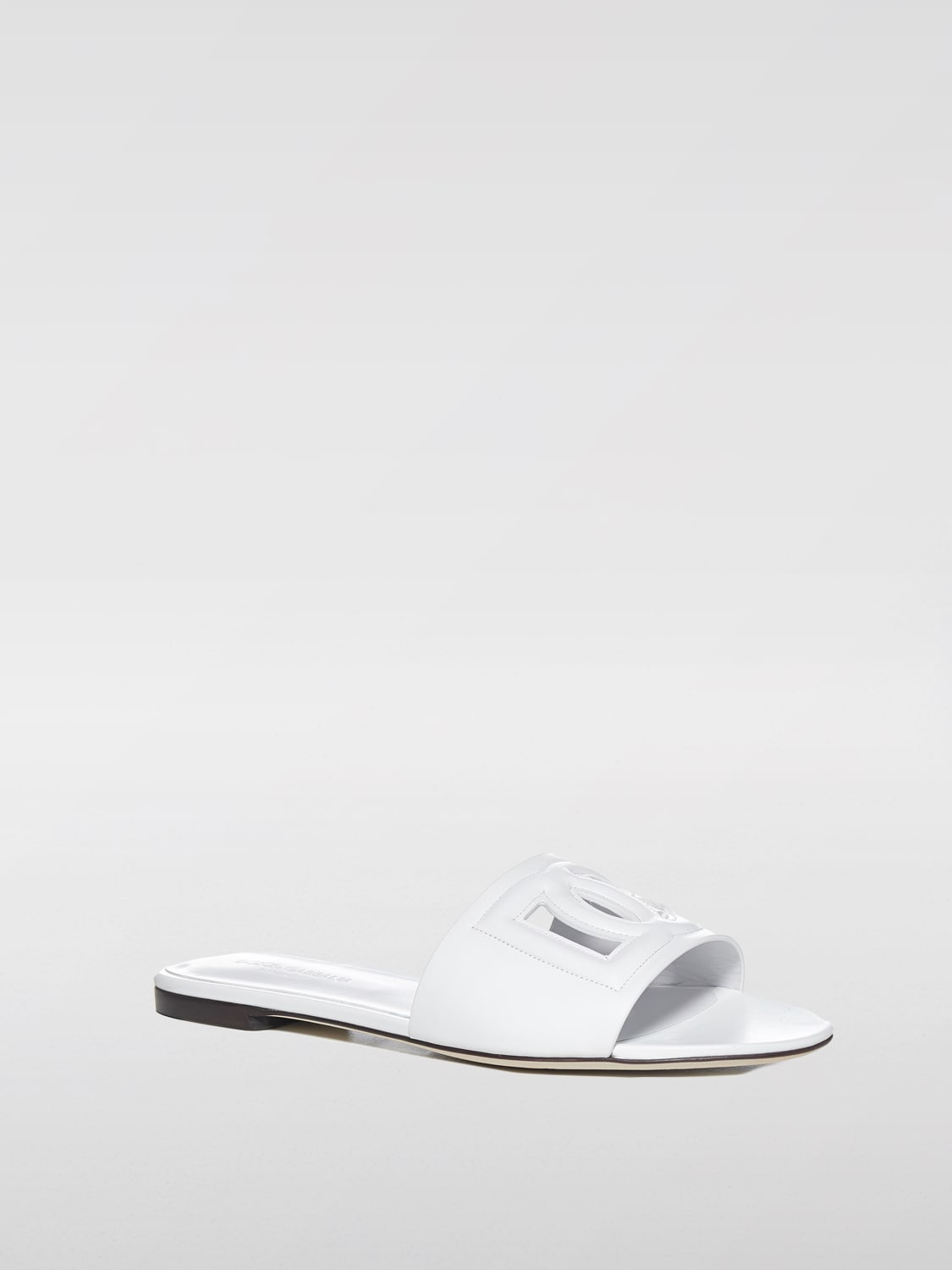 DOLCE & GABBANA SANDALEN MIT ABSATZ: Flache sandalen damen Dolce & Gabbana, Weiß - Img 2