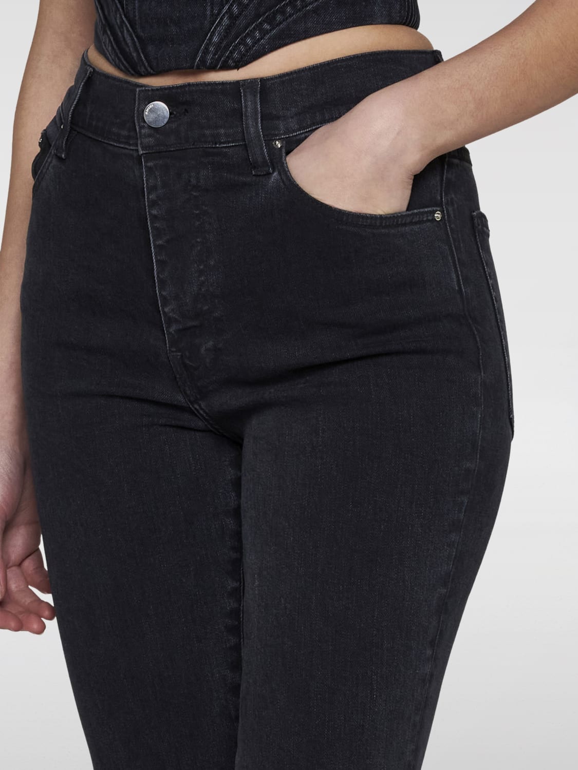 デニム・ジーパン AMIRI Woman Jeans Black PS24WDF017 FADEDBLACK Amiriアウトレット：ジーンズ レディース - ブラック | GIGLIO