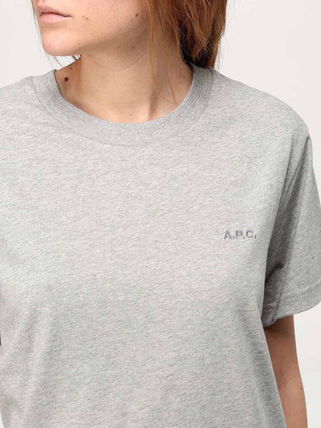 A.P.C. T-SHIRT: T-shirt woman A.P.C., Grey - Img 3