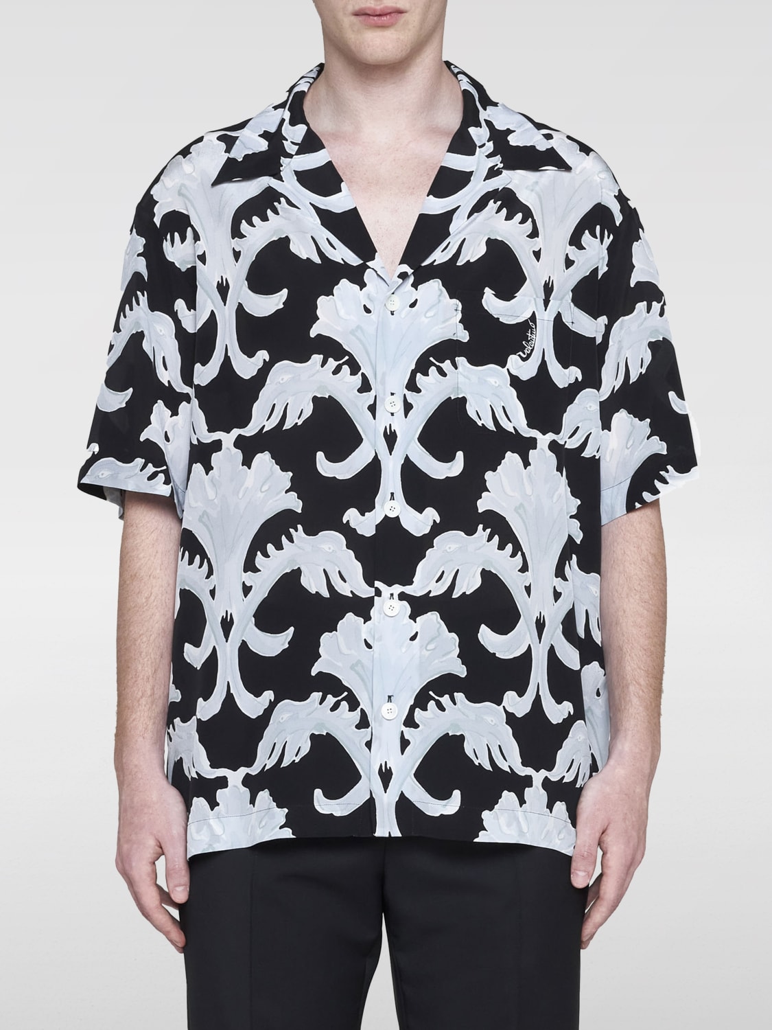 VALENTINO SHIRT: Shirt men Valentino, Black - Img 1