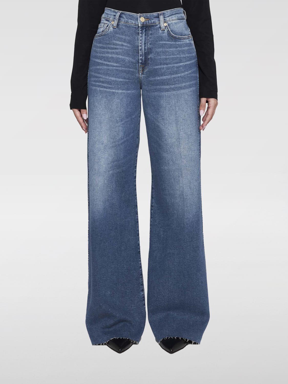 7 FOR ALL MANKIND Jeans femme Bleu Jeans 7 For All Mankind JSP01200LF en ligne sur GIGLIO.COM