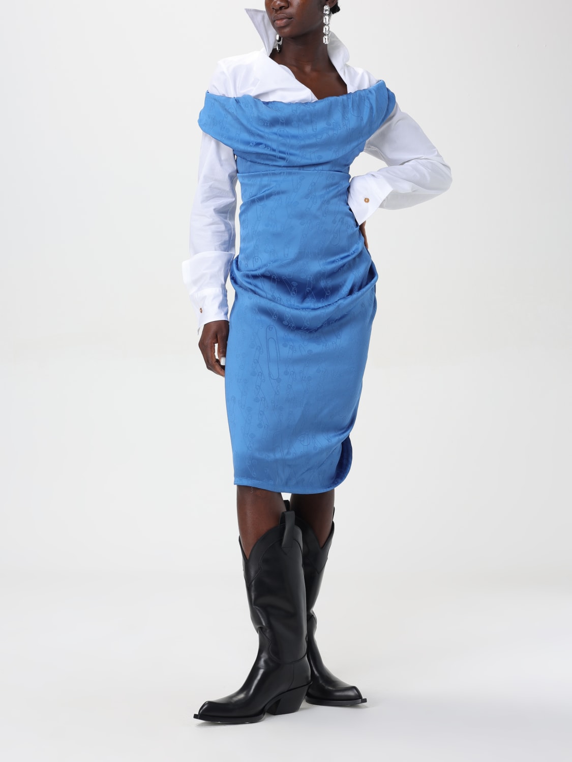 VIVIENNE WESTWOOD DRESS: Dress woman Vivienne Westwood, Blue - Img 2