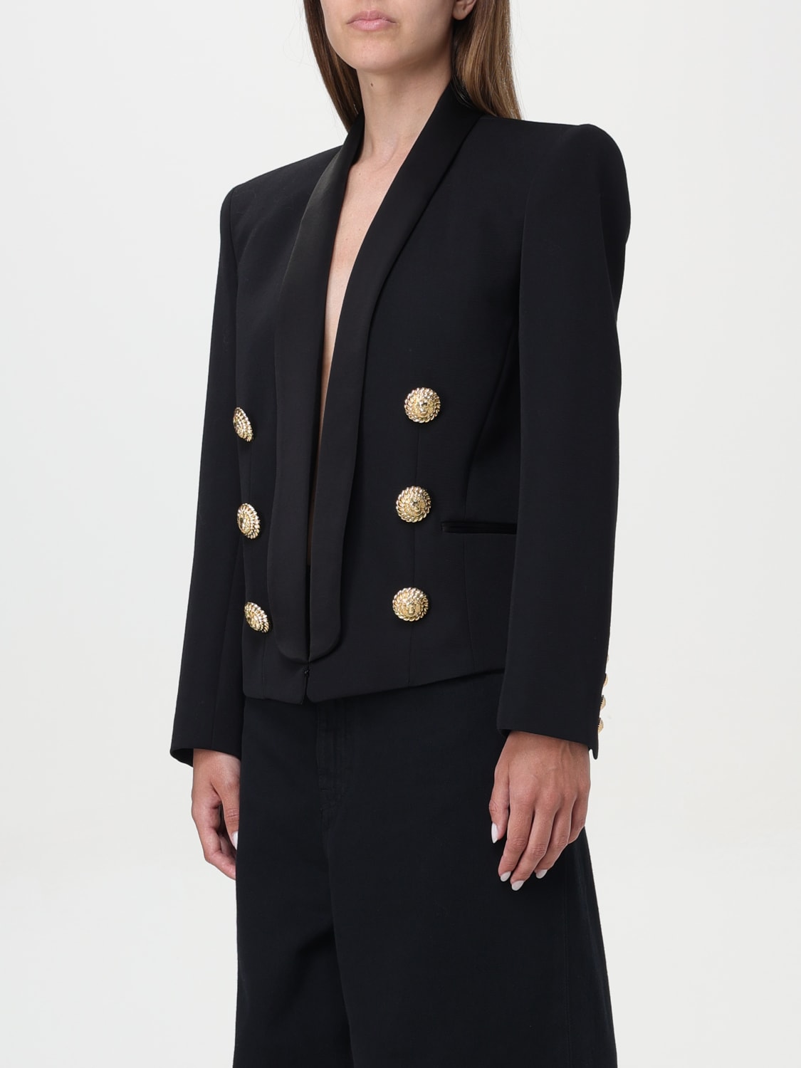 BALMAIN BLAZER: Jacket woman Balmain, Black - Img 3