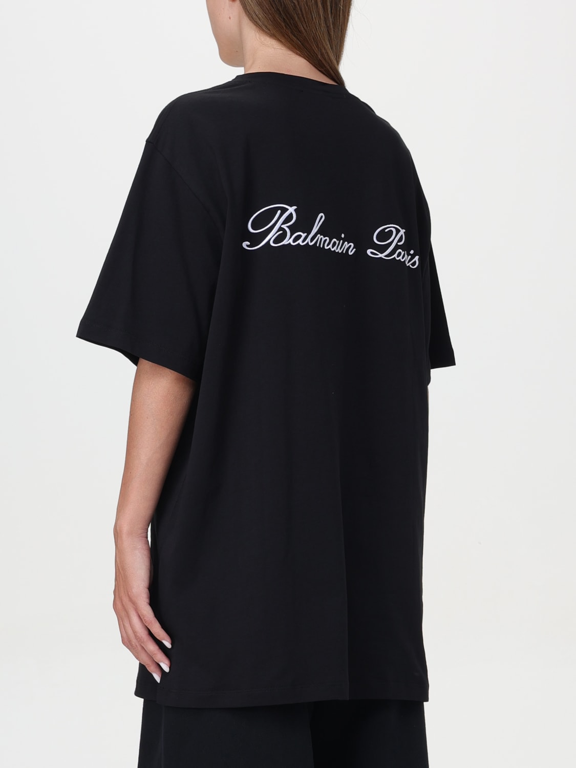 BALMAIN T-SHIRT: T-shirt damen Balmain, Schwarz - Img 3