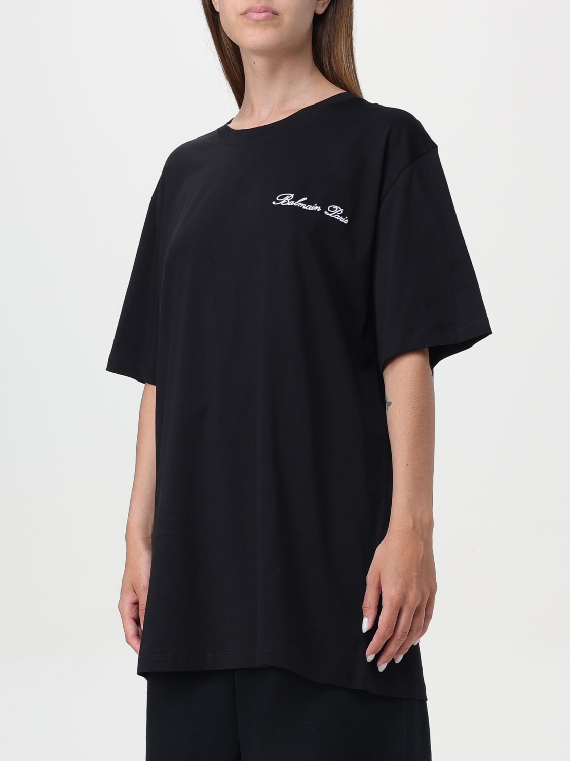 BALMAIN T-SHIRT: T-shirt damen Balmain, Schwarz - Img 4