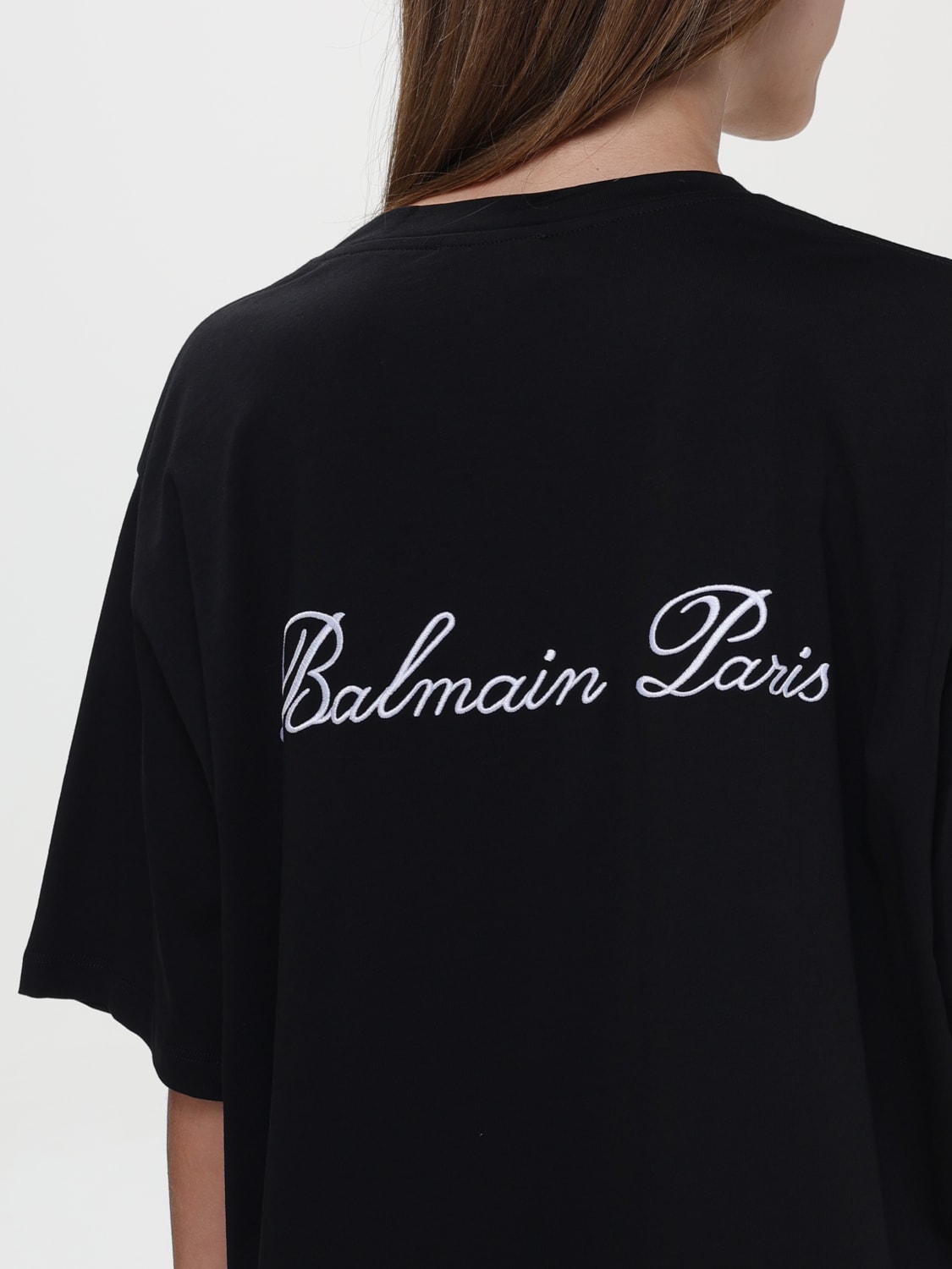 BALMAIN T-SHIRT: T-shirt damen Balmain, Schwarz - Img 5