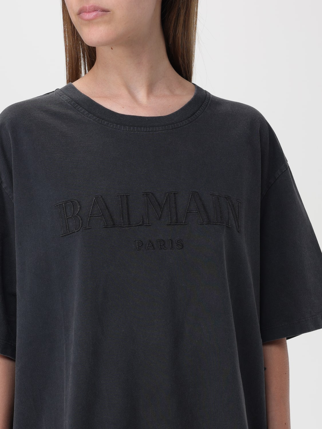 BALMAIN T-SHIRT: T-shirt woman Balmain, Grey - Img 5