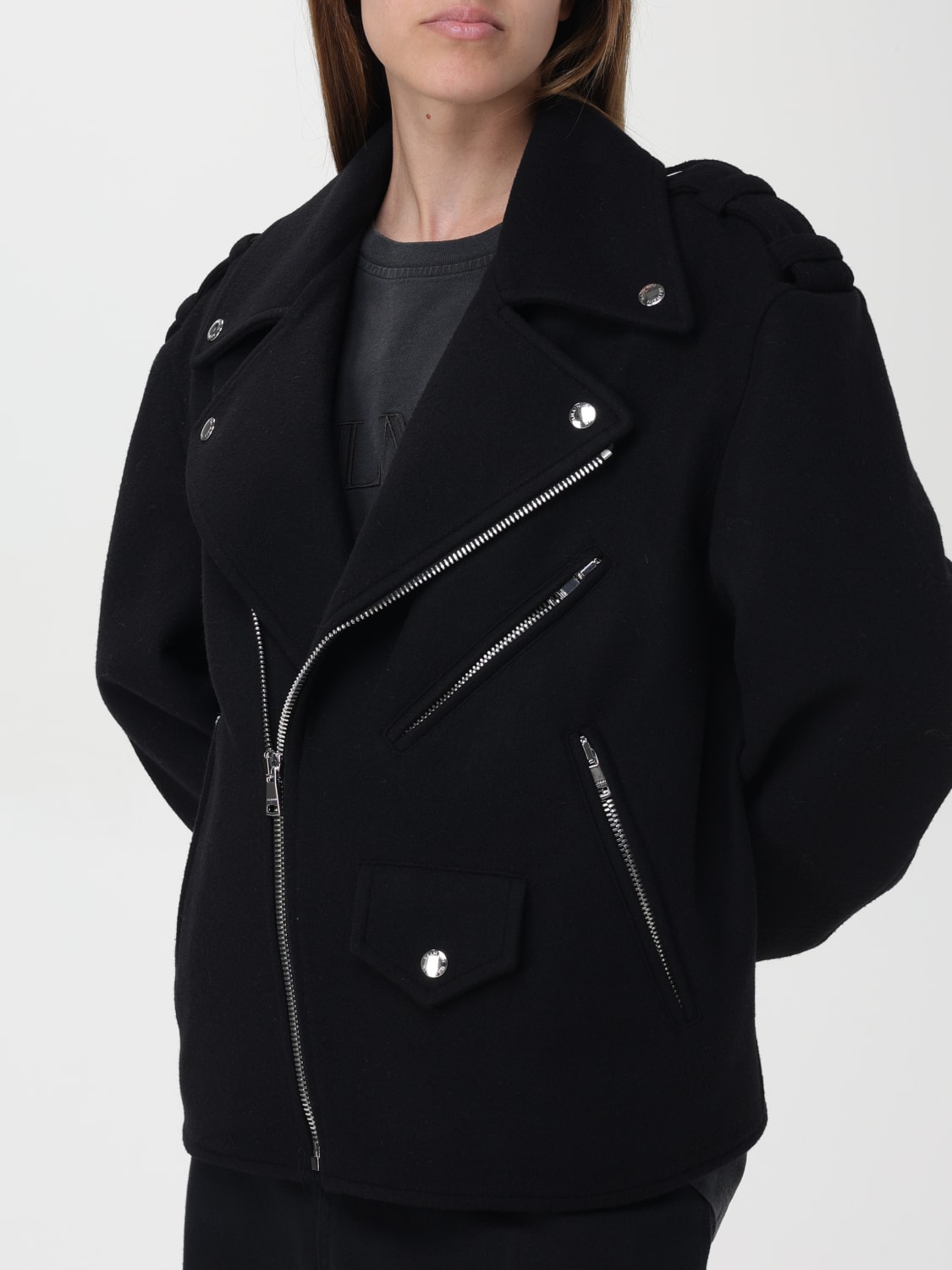 BALMAIN JACKET: Coat woman Balmain, Black - Img 5