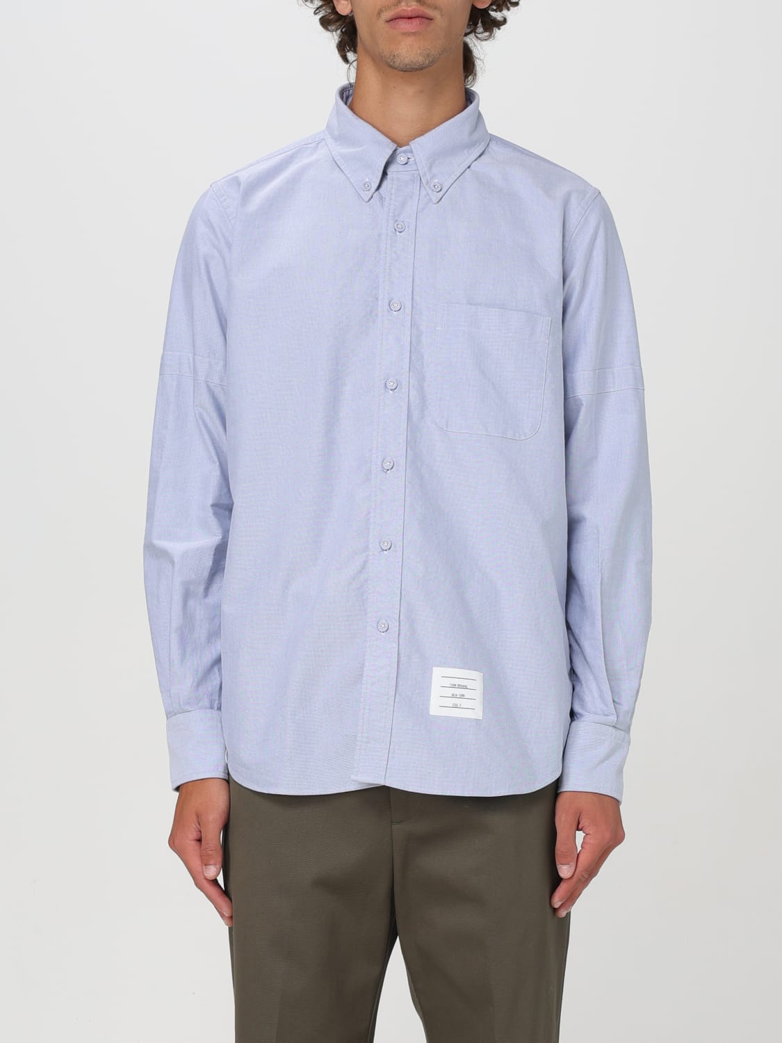 THOM BROWNE SHIRT: Shirt men Thom Browne, Gnawed Blue - Img 1