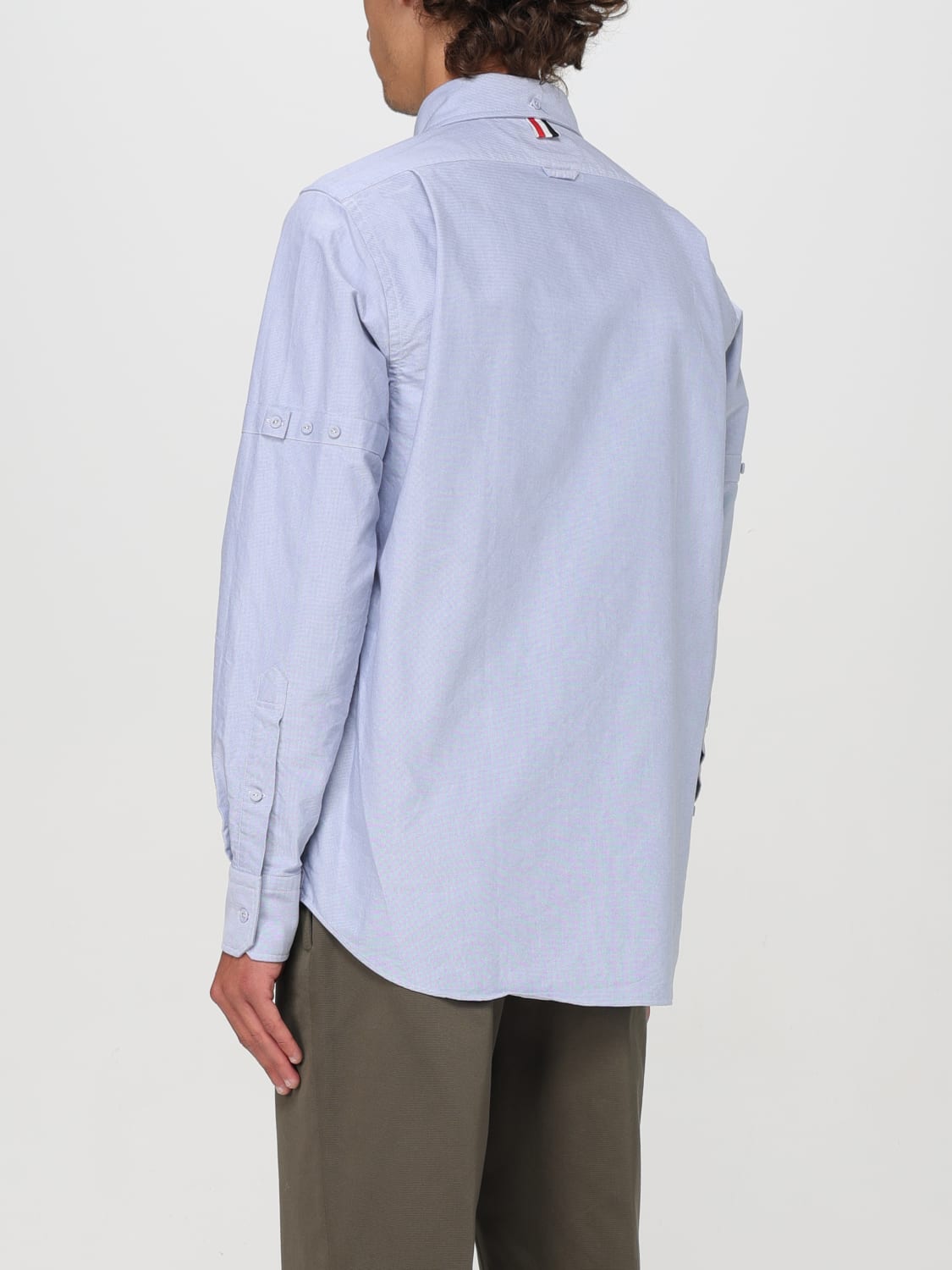 THOM BROWNE SHIRT: Shirt men Thom Browne, Gnawed Blue - Img 3