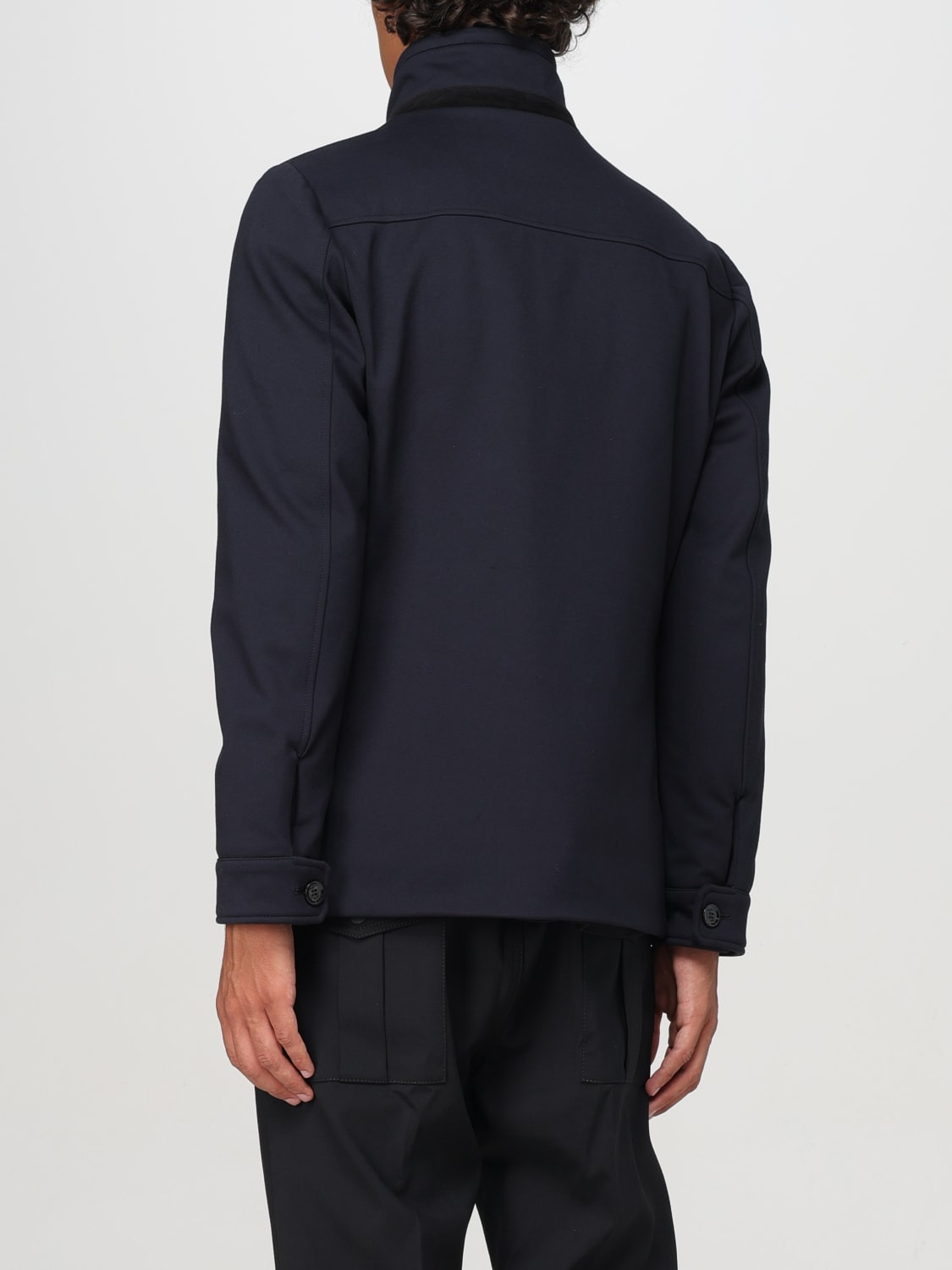 MOORER JACKET: Coat men Moorer, Blue - Img 2
