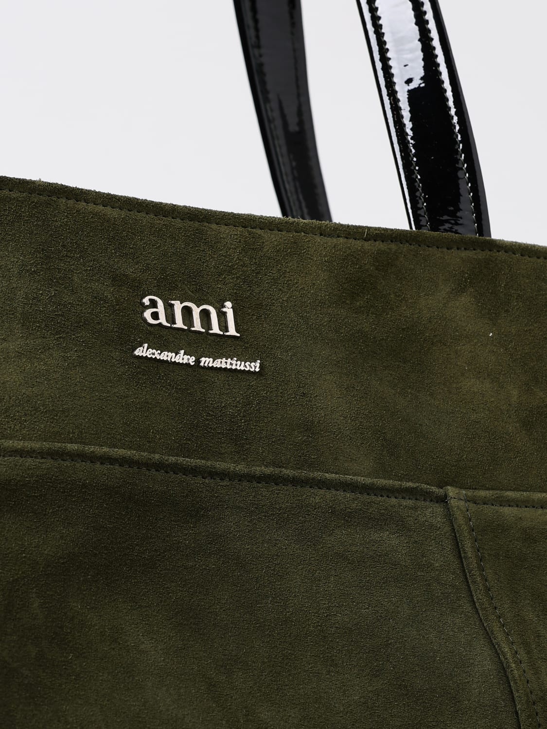 AMI PARIS SAC CABAS: Sac porté épaule femme Ami Paris, Vert - Img 4