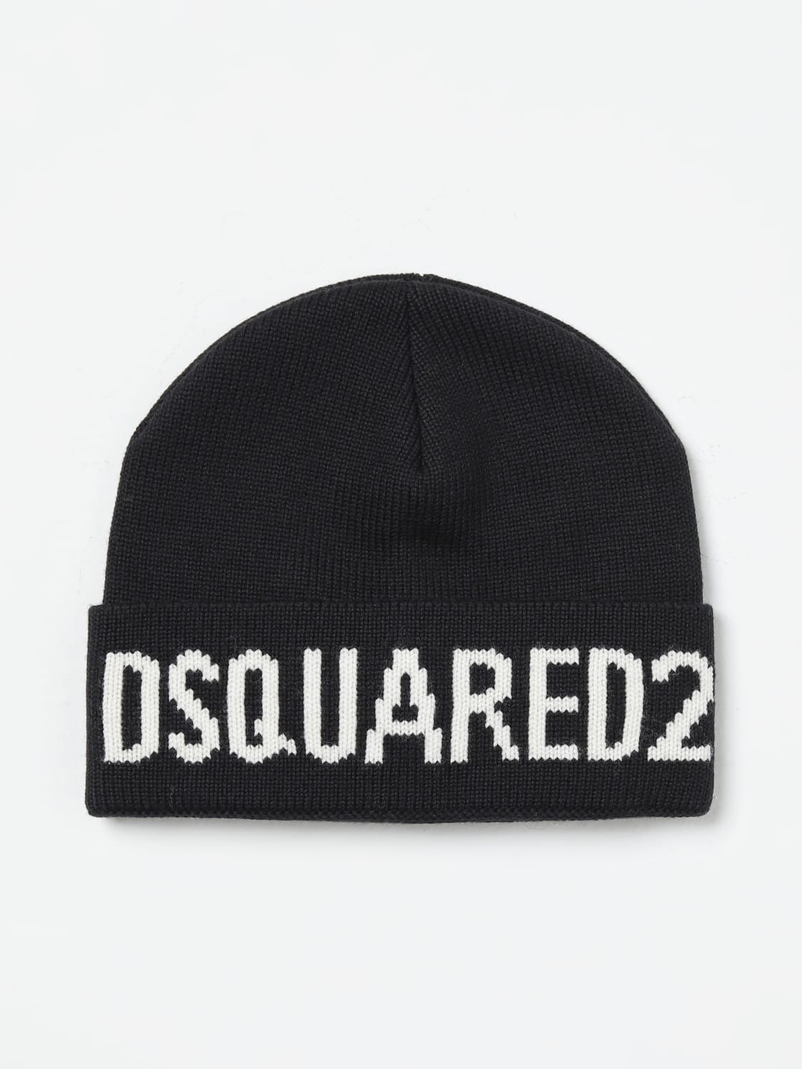 Giglio Cappello Dsquared2 in lana con logo jacquard