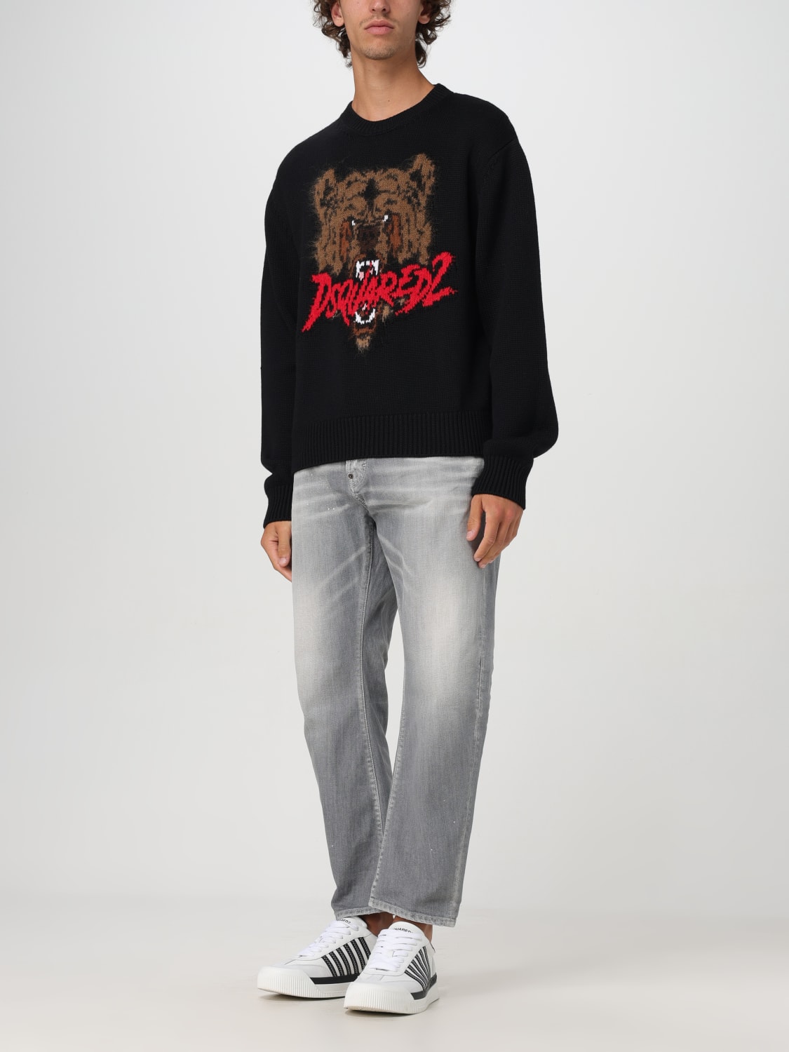 DSQUARED2 SWEATER: Sweater men Dsquared2, Black - Img 2