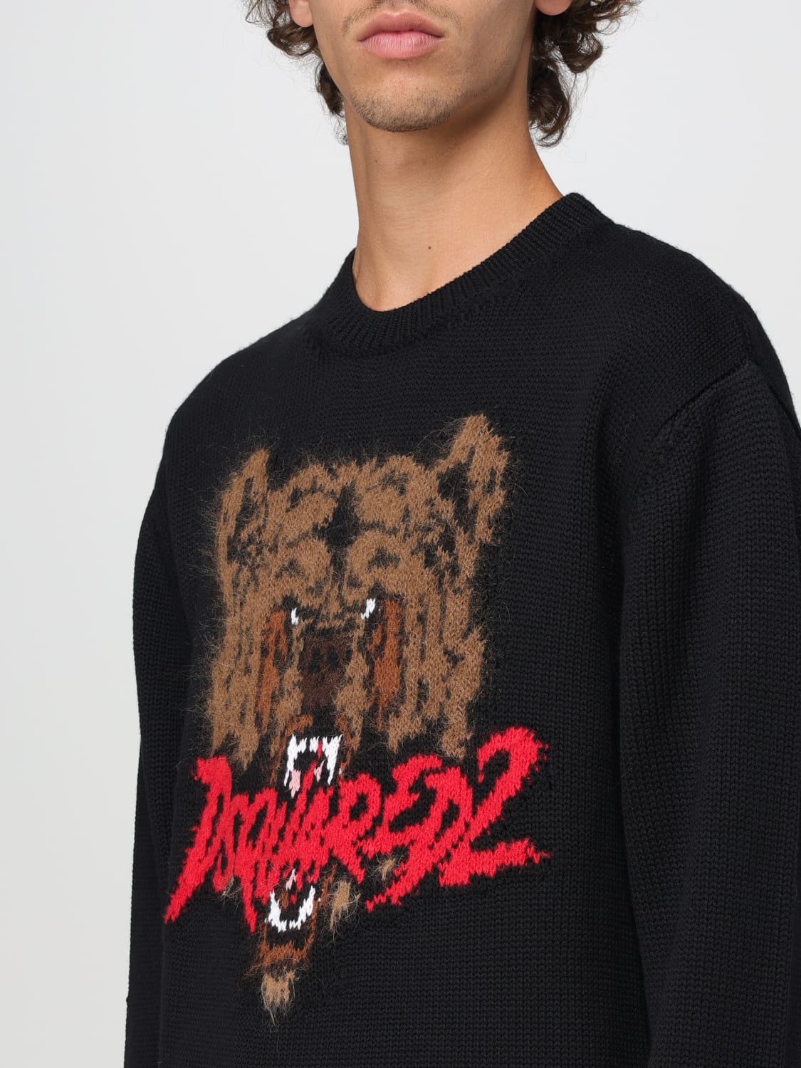 DSQUARED2 SWEATER: Sweater men Dsquared2, Black - Img 4