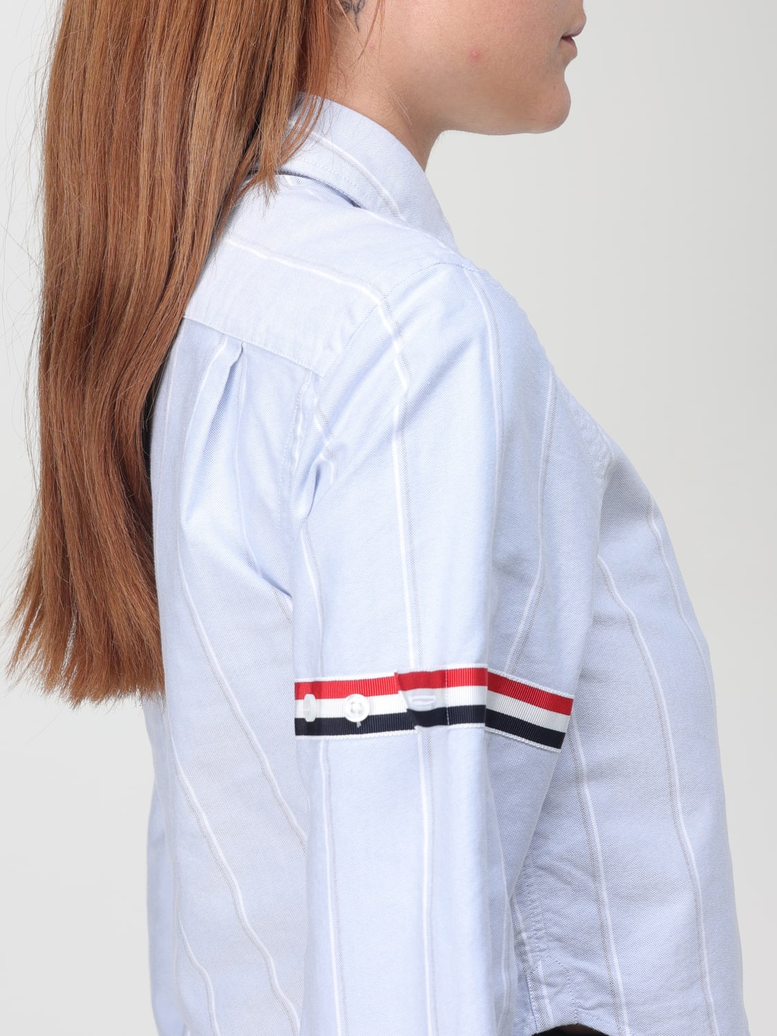 THOM BROWNE: Shirt woman - Blue | Thom Browne shirt