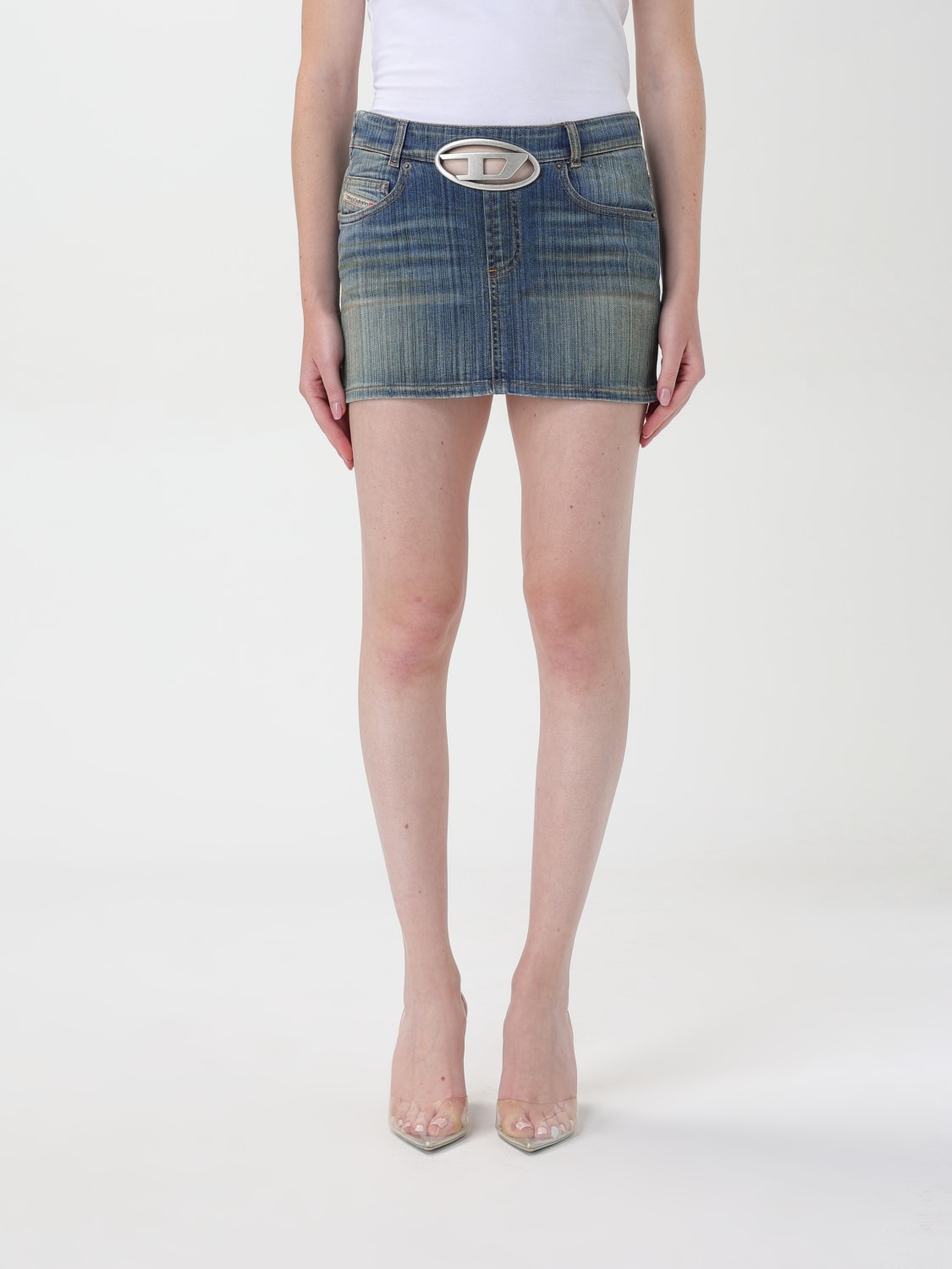 DIESEL SKIRT: Skirt woman Diesel, Blue - Img 1